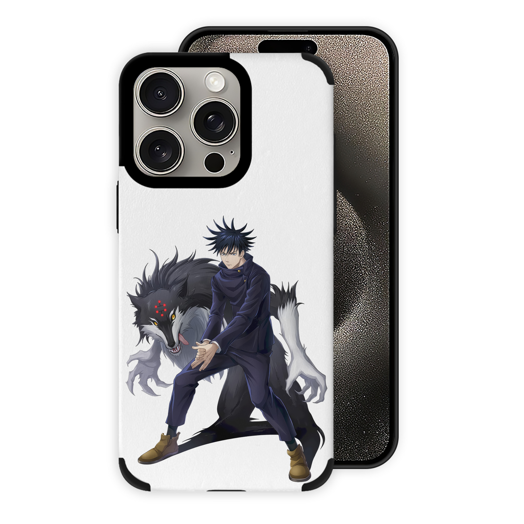 （画像用） 呪術廻戦 Jujutsu Kaisen 【iPhone15ProMax対応】 PUレザー スマホケース 耐衝撃＆黄変防止