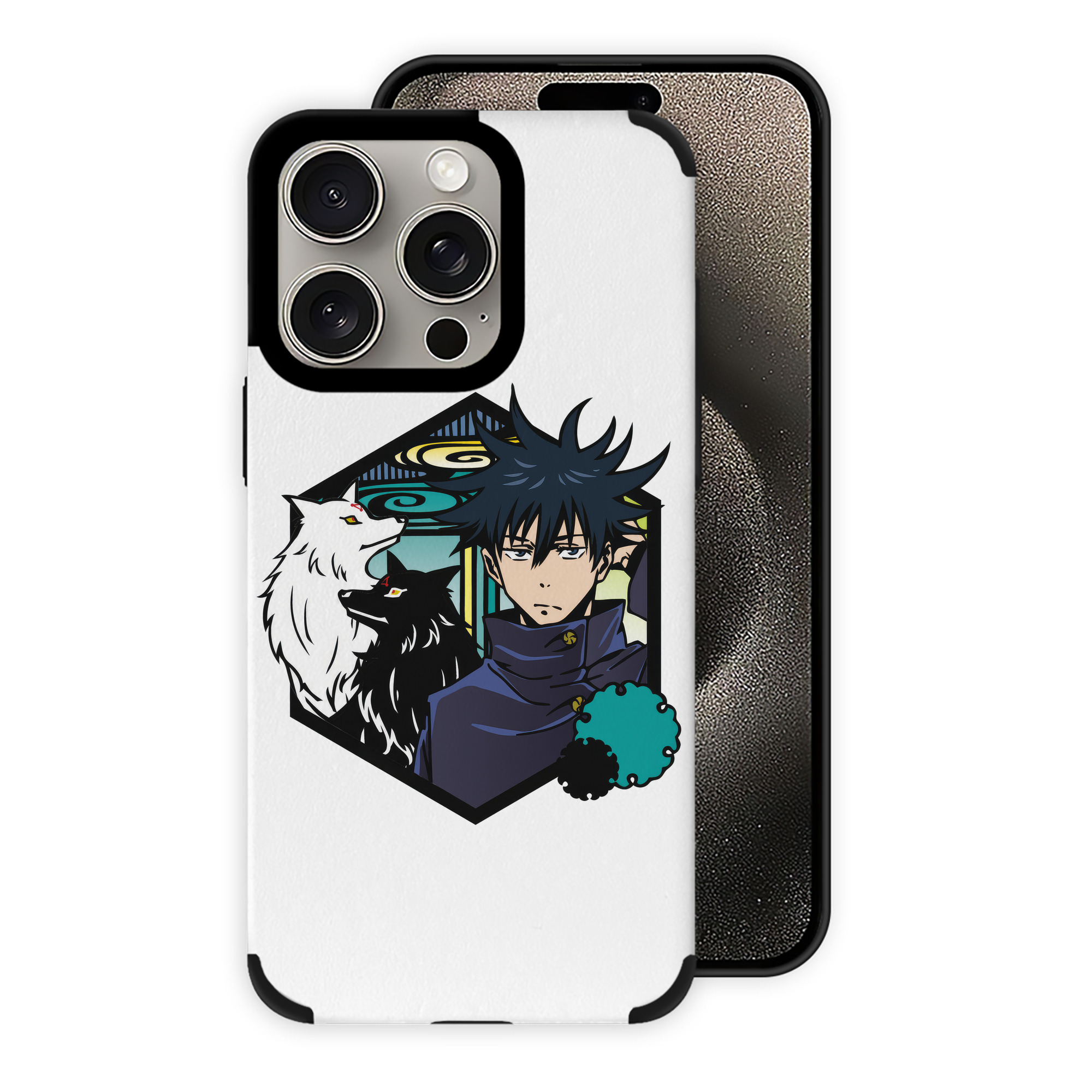 （画像用） 呪術廻戦 Jujutsu Kaisen 【iPhone15ProMax対応】 PUレザー スマホケース 耐衝撃＆黄変防止