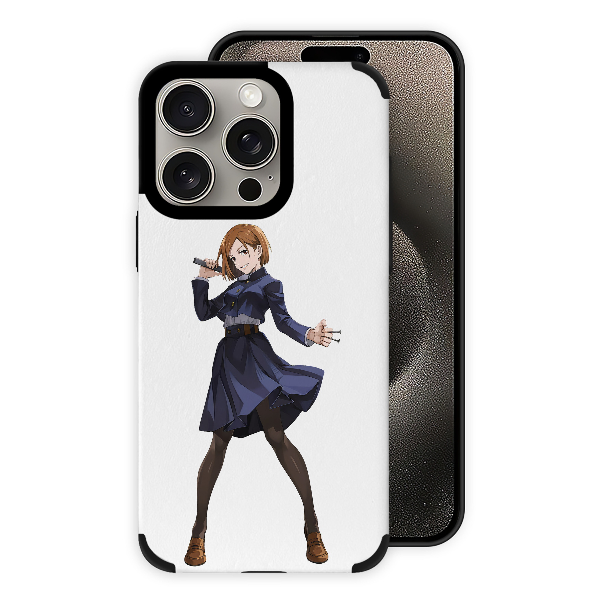 （画像用） 呪術廻戦 Jujutsu Kaisen 【iPhone15ProMax対応】 PUレザー スマホケース 耐衝撃＆黄変防止