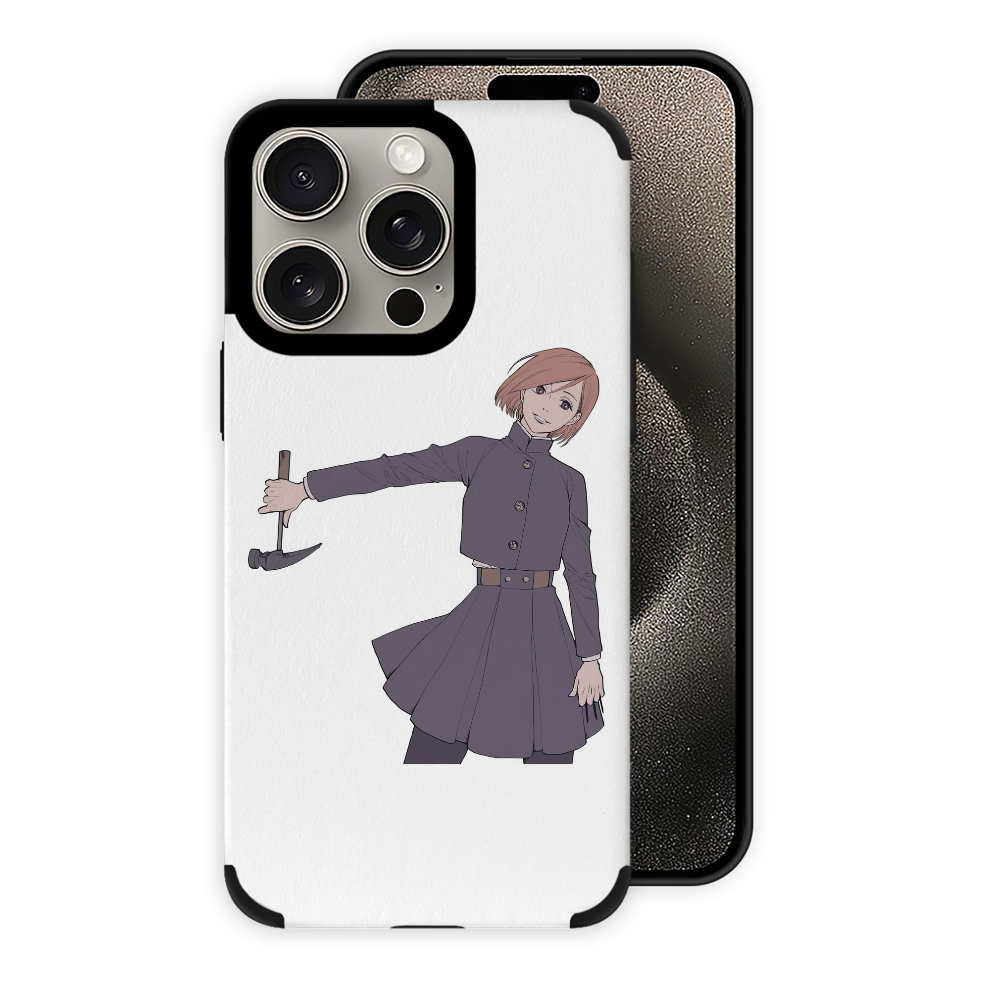 （画像用） 呪術廻戦 Jujutsu Kaisen 【iPhone15ProMax対応】 PUレザー スマホケース 耐衝撃＆黄変防止