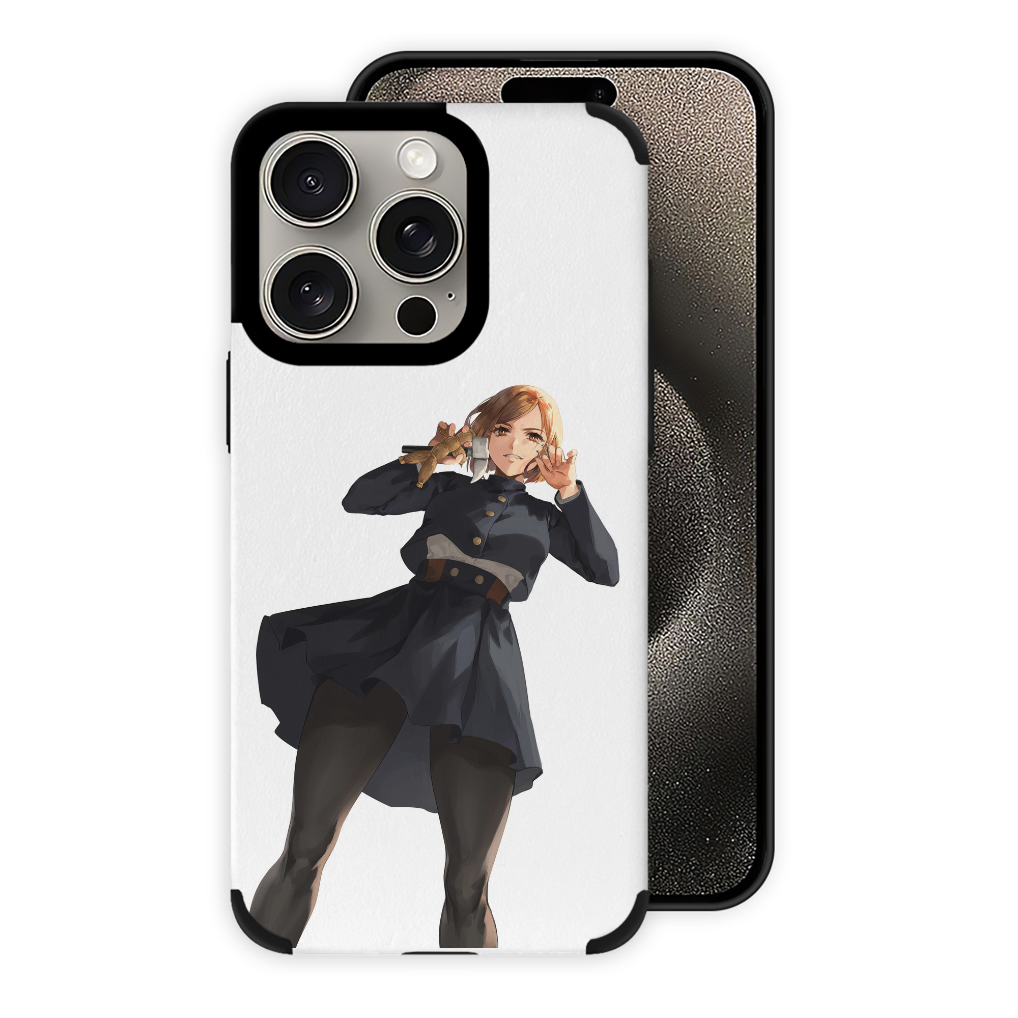 （画像用） 呪術廻戦 Jujutsu Kaisen 【iPhone15ProMax対応】 PUレザー スマホケース 耐衝撃＆黄変防止