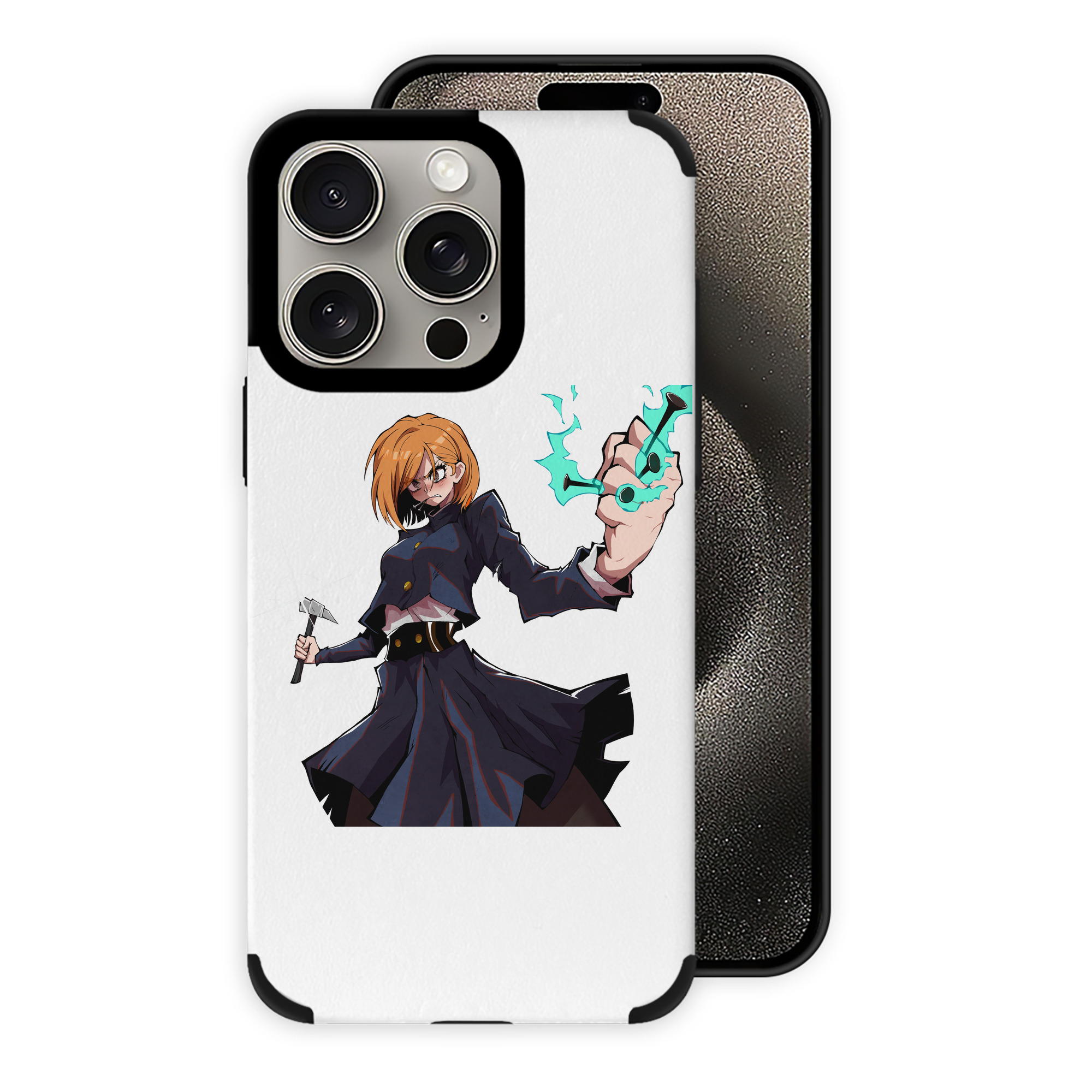 （画像用） 呪術廻戦 Jujutsu Kaisen 【iPhone15ProMax対応】 PUレザー スマホケース 耐衝撃＆黄変防止