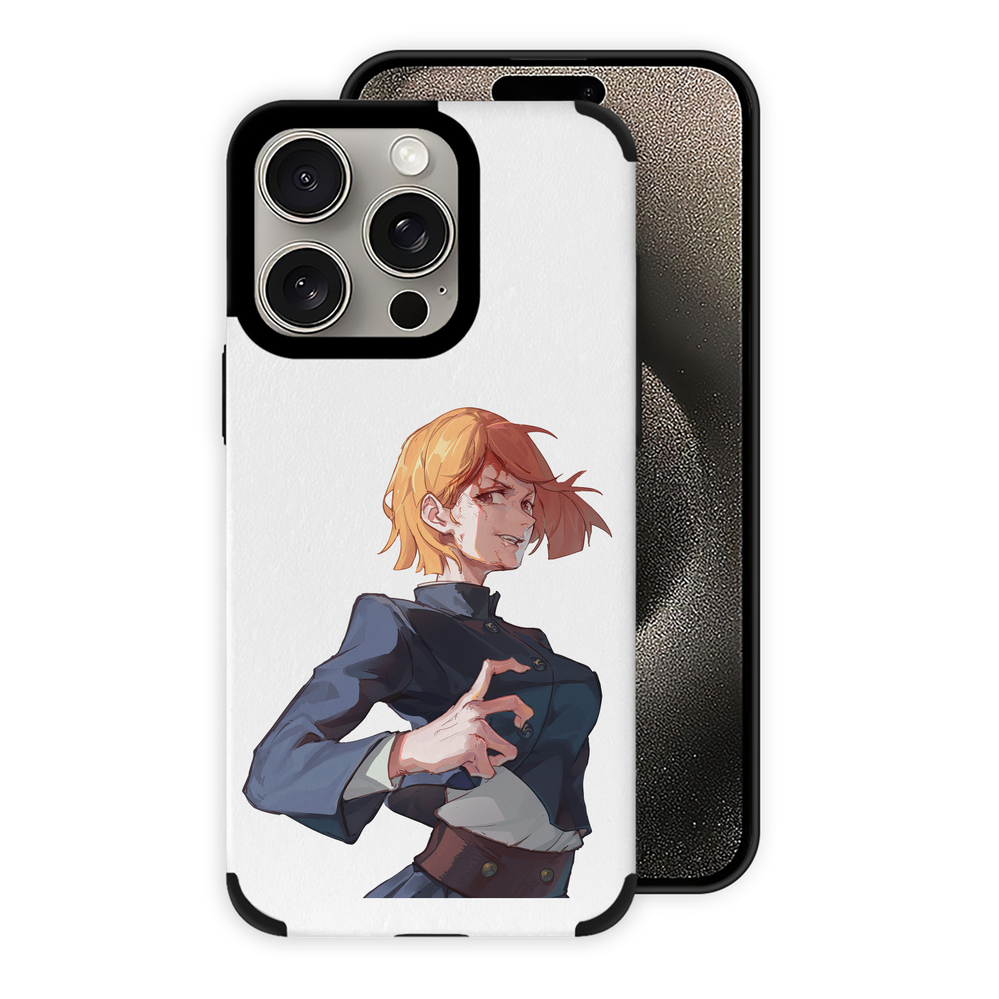 （画像用） 呪術廻戦 Jujutsu Kaisen 【iPhone15ProMax対応】 PUレザー スマホケース 耐衝撃＆黄変防止