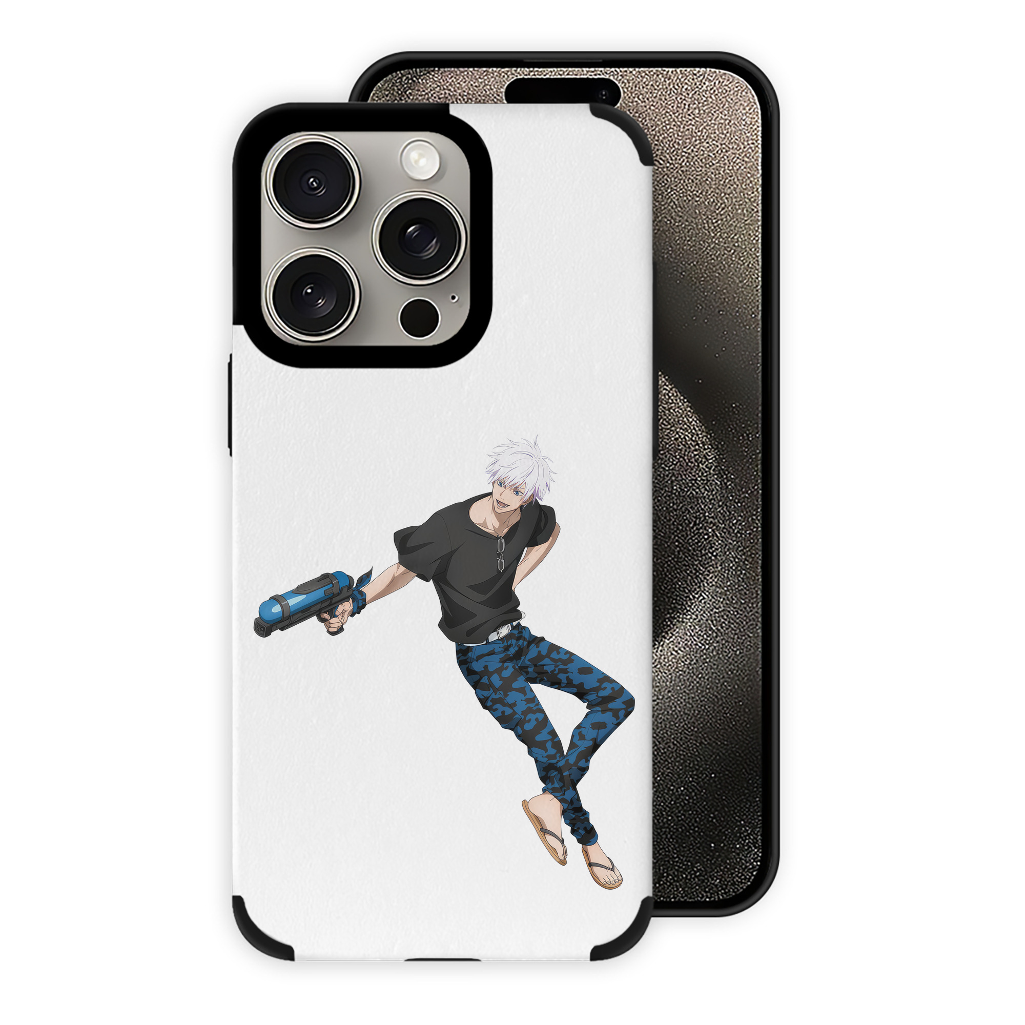（画像用） 呪術廻戦 Jujutsu Kaisen 【iPhone15ProMax対応】 PUレザー スマホケース 耐衝撃＆黄変防止