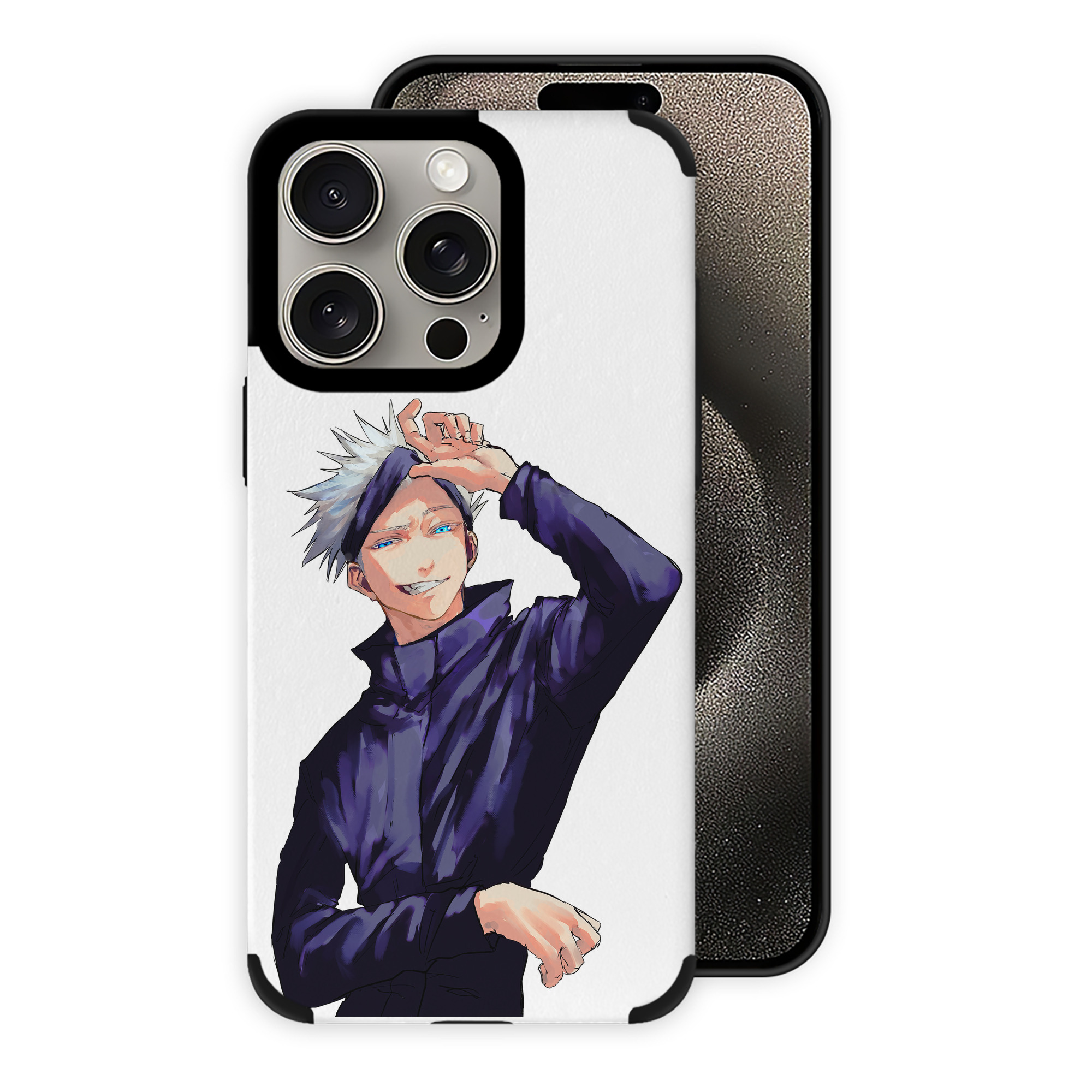 （画像用） 呪術廻戦 Jujutsu Kaisen 【iPhone15ProMax対応】 PUレザー スマホケース 耐衝撃＆黄変防止
