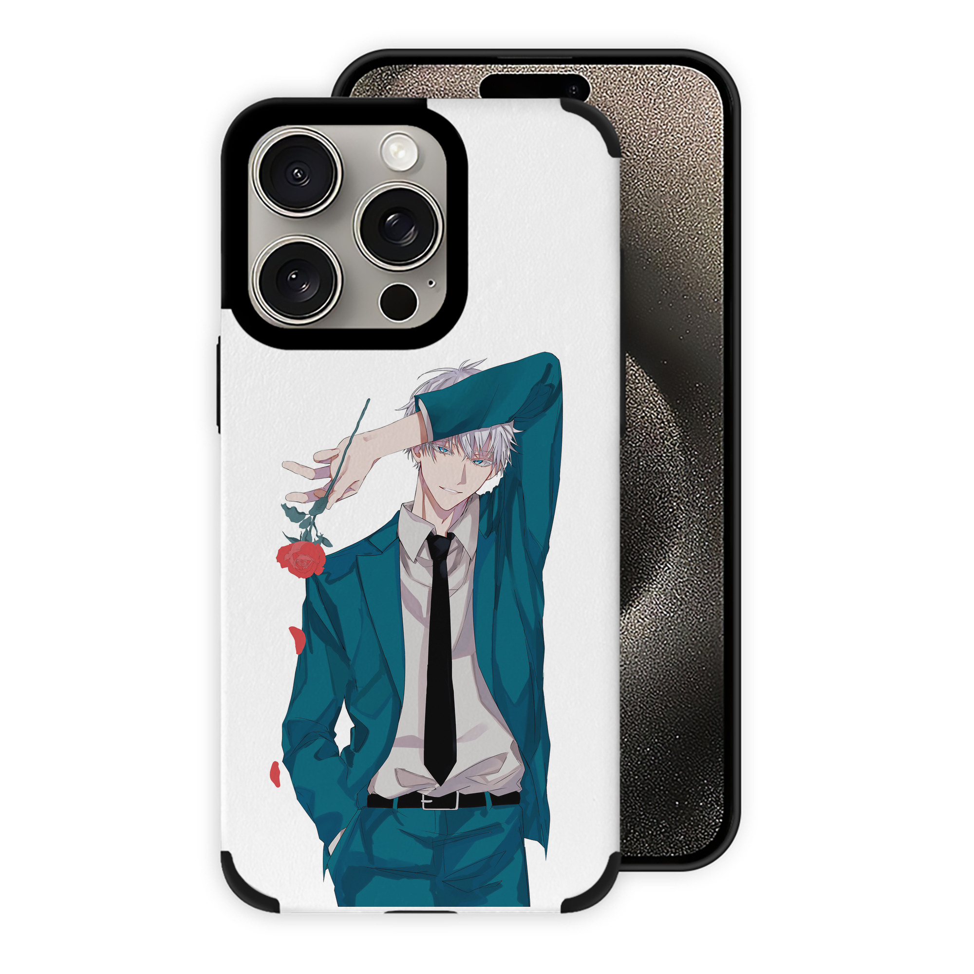 （画像用） 呪術廻戦 Jujutsu Kaisen 【iPhone15ProMax対応】 PUレザー スマホケース 耐衝撃＆黄変防止