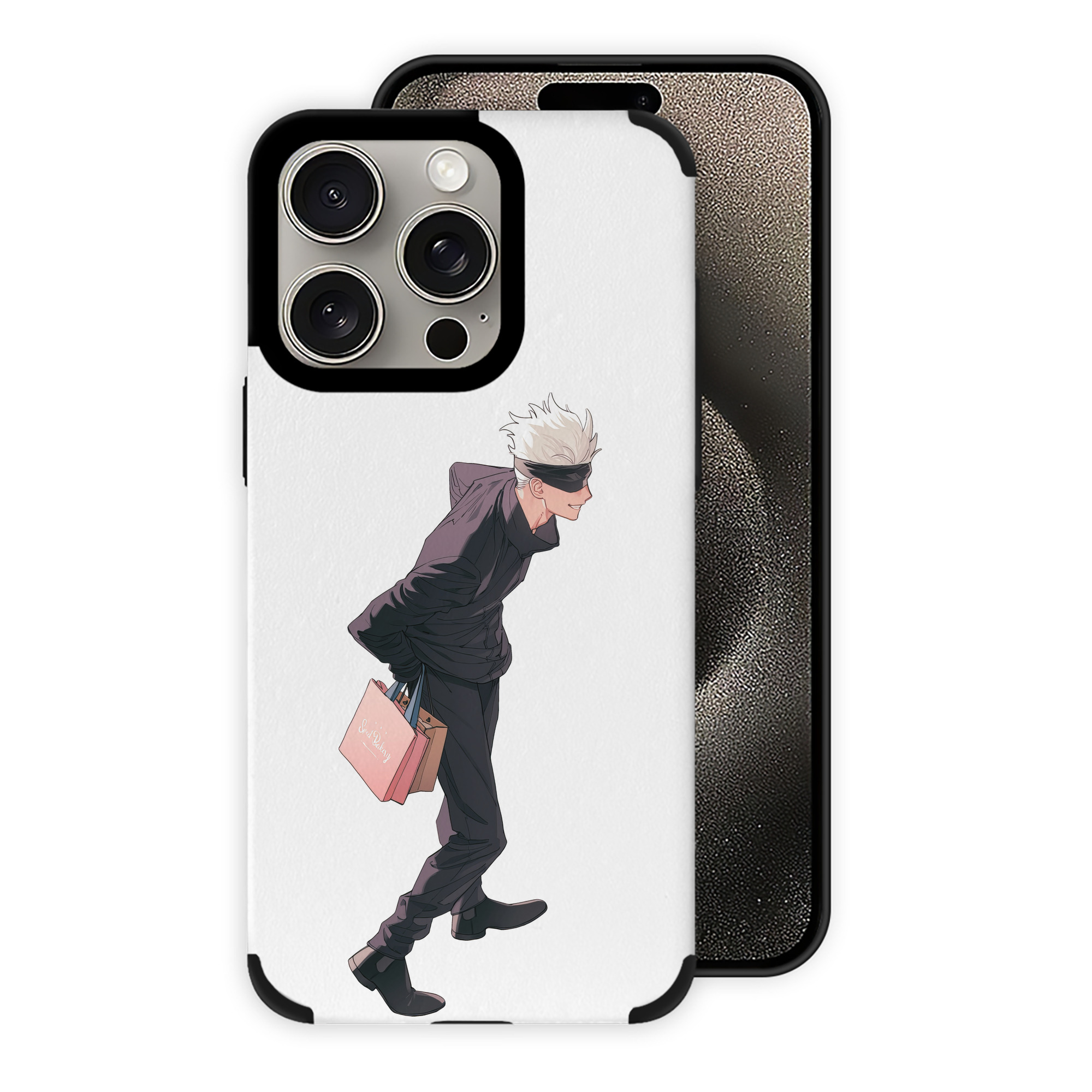 （画像用） 呪術廻戦 Jujutsu Kaisen 【iPhone15ProMax対応】 PUレザー スマホケース 耐衝撃＆黄変防止