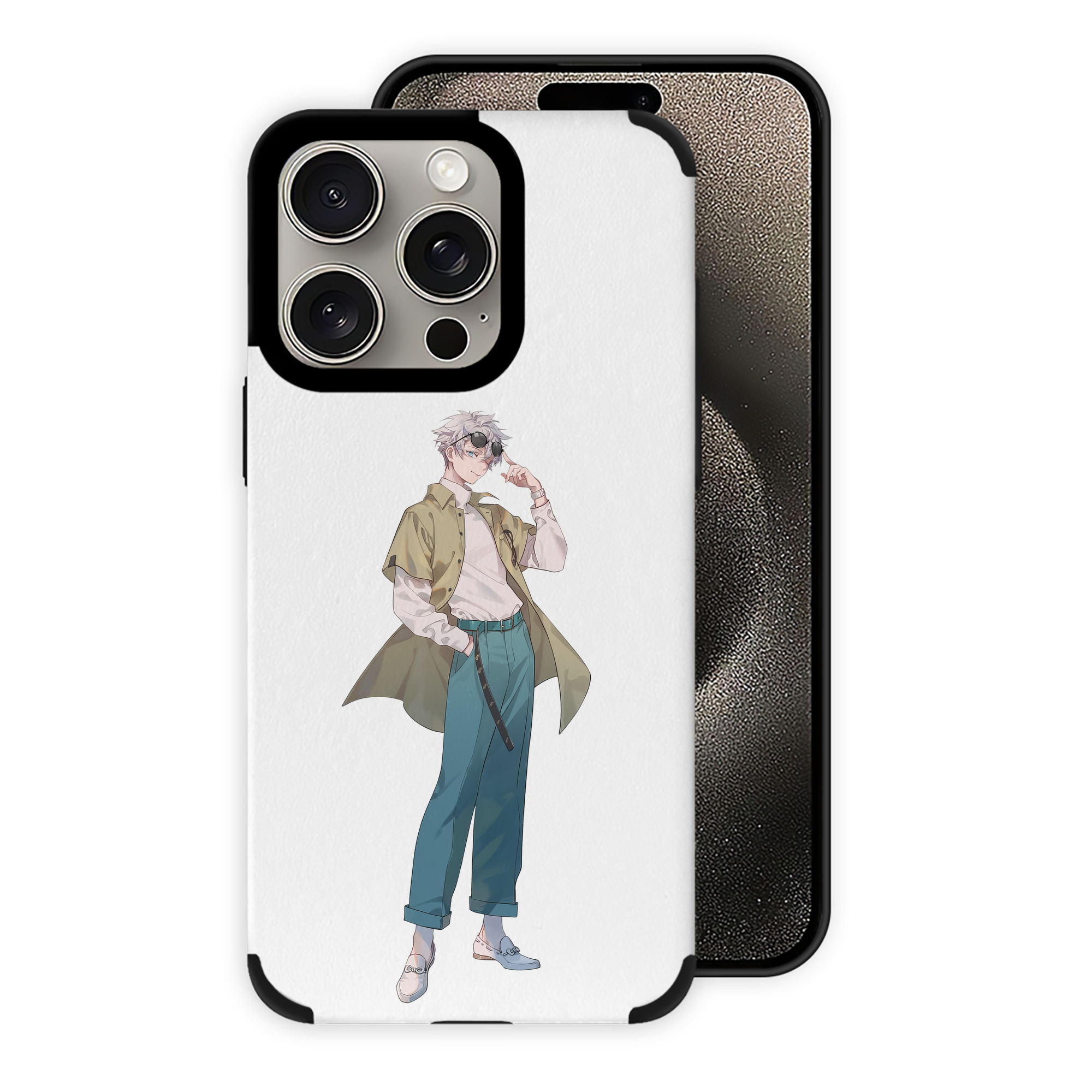 （画像用） 呪術廻戦 Jujutsu Kaisen 【iPhone15ProMax対応】 PUレザー スマホケース 耐衝撃＆黄変防止