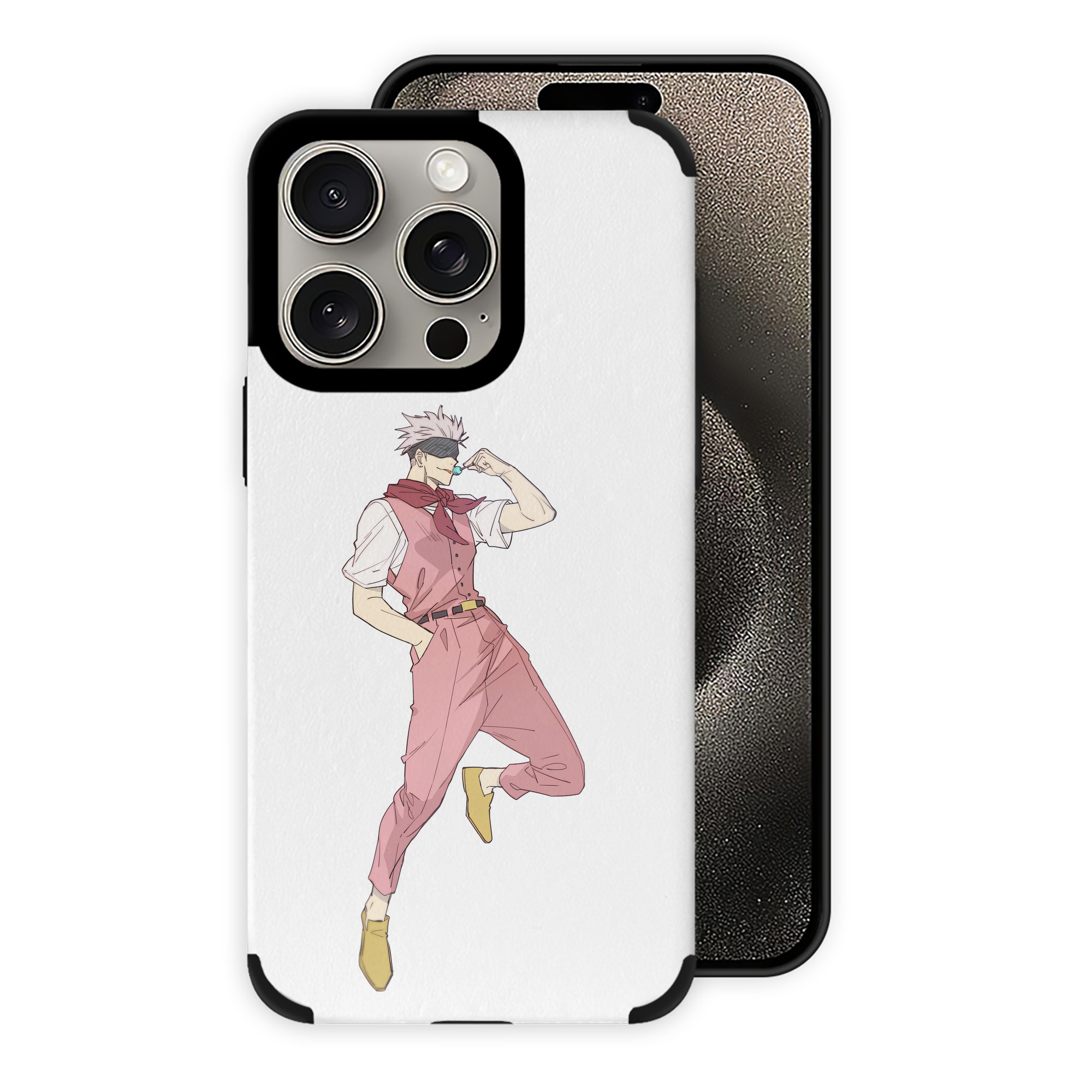 （画像用） 呪術廻戦 Jujutsu Kaisen 【iPhone15ProMax対応】 PUレザー スマホケース 耐衝撃＆黄変防止