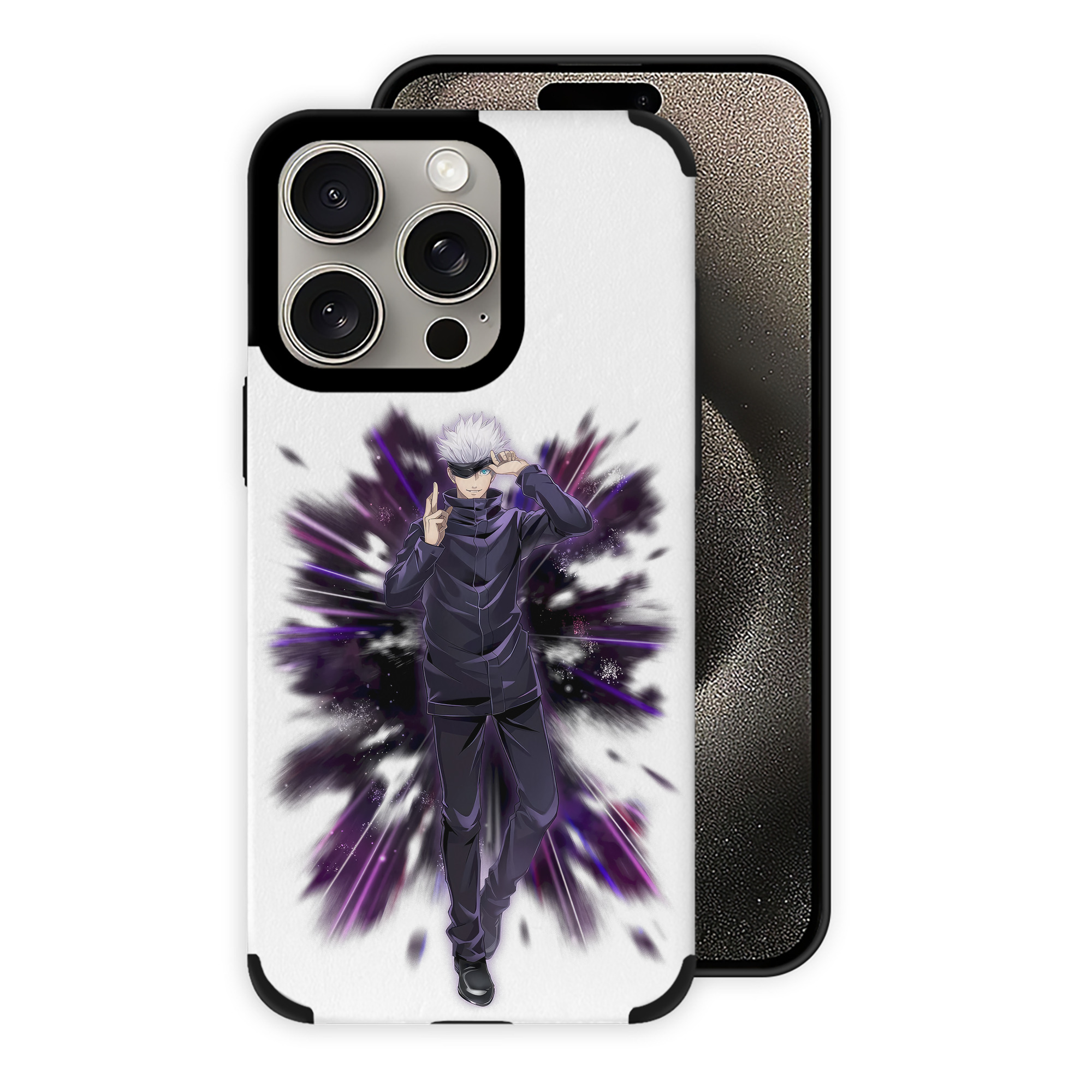 （画像用） 呪術廻戦 Jujutsu Kaisen 【iPhone15ProMax対応】 PUレザー スマホケース 耐衝撃＆黄変防止