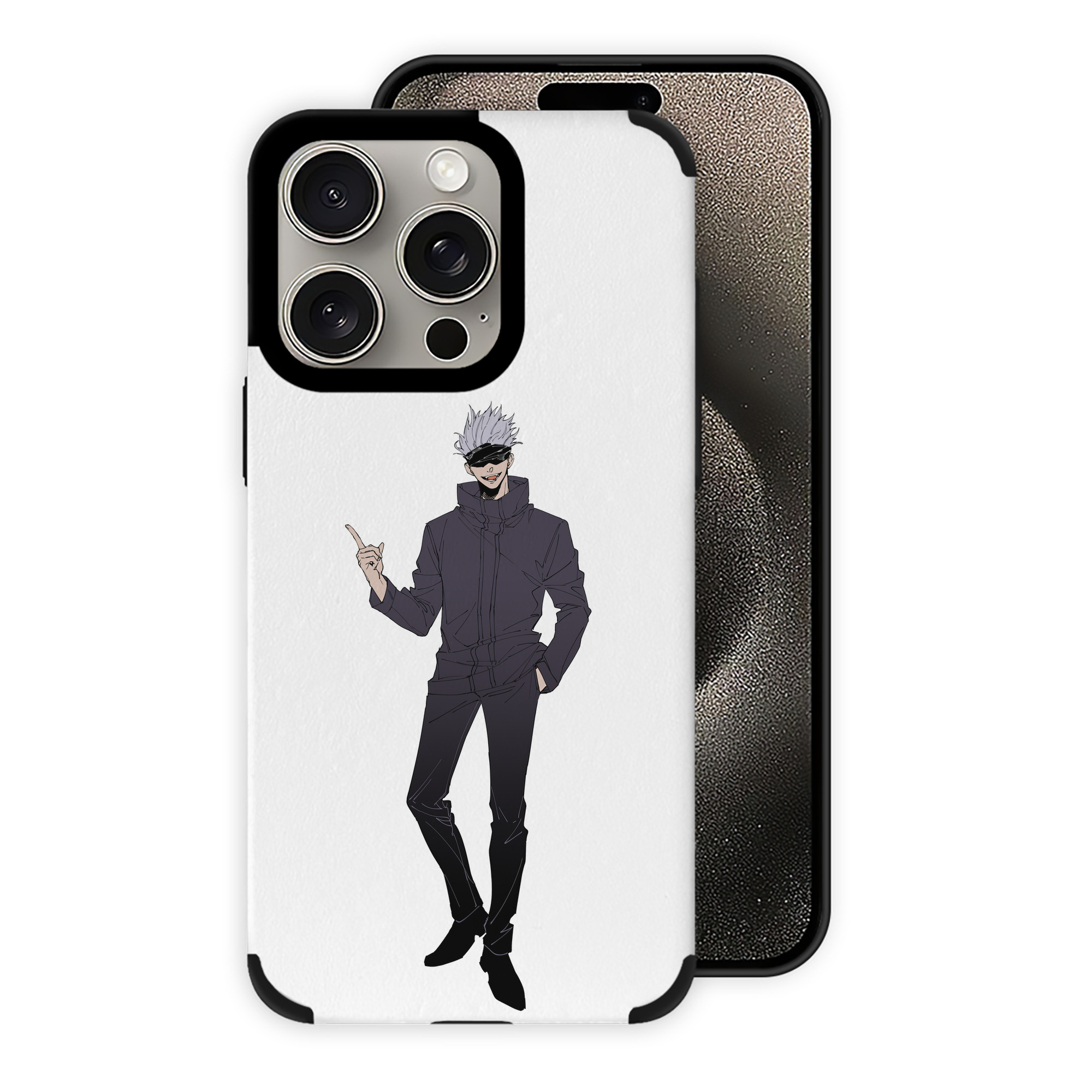 （画像用） 呪術廻戦 Jujutsu Kaisen 【iPhone15ProMax対応】 PUレザー スマホケース 耐衝撃＆黄変防止