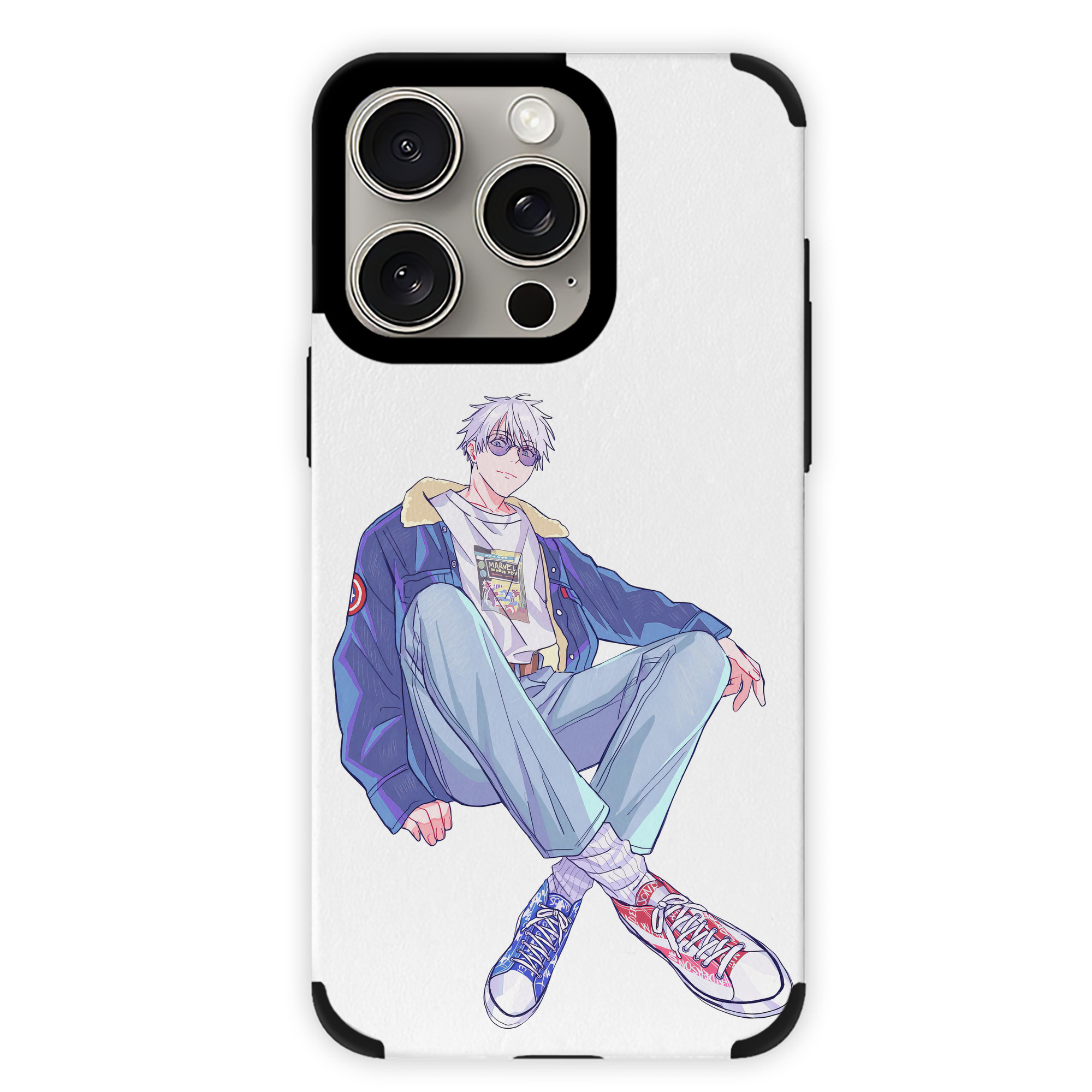 （画像用） 呪術廻戦 Jujutsu Kaisen 【iPhone15ProMax対応】 PUレザー スマホケース 耐衝撃＆黄変防止