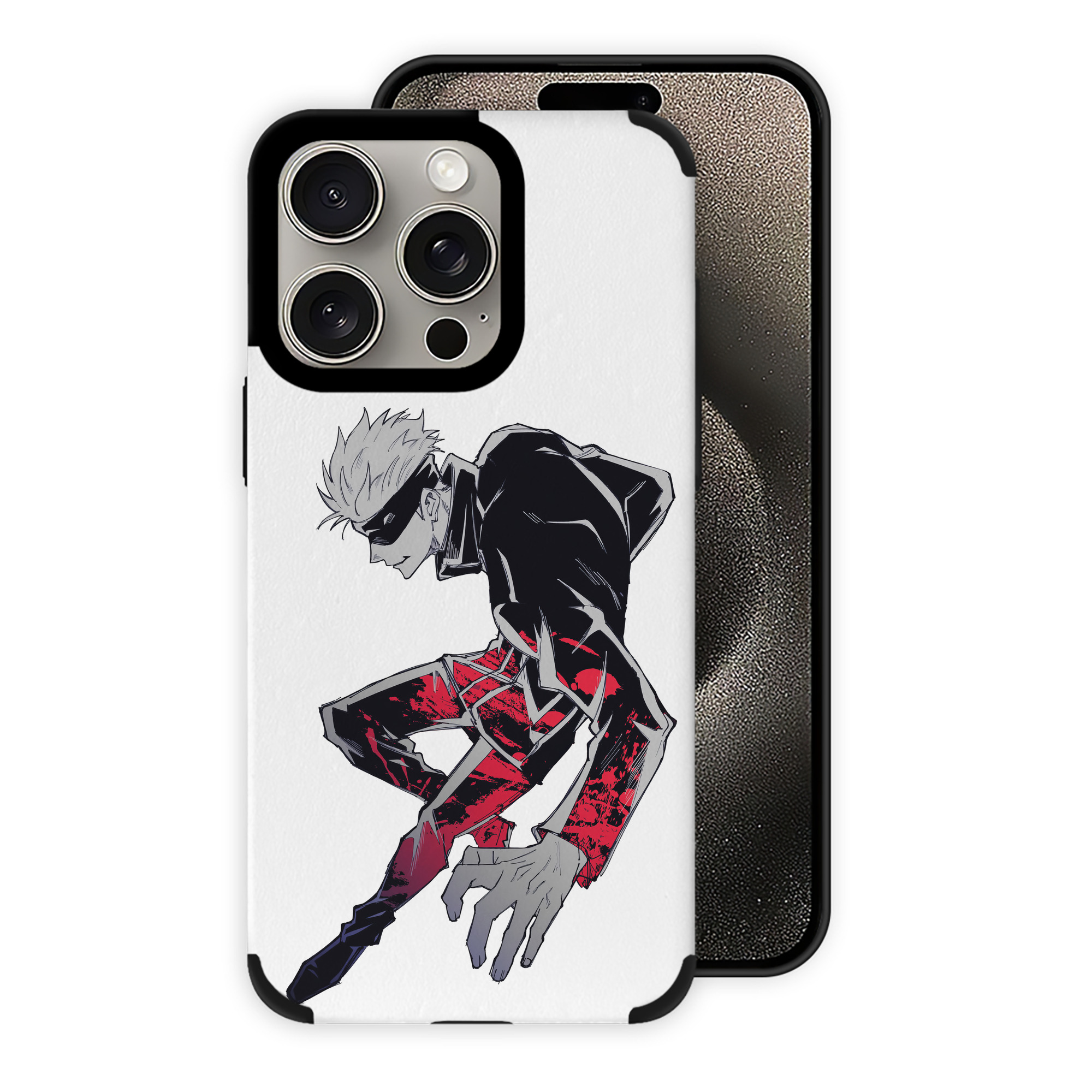 （画像用） 呪術廻戦 Jujutsu Kaisen 【iPhone15ProMax対応】 PUレザー スマホケース 耐衝撃＆黄変防止