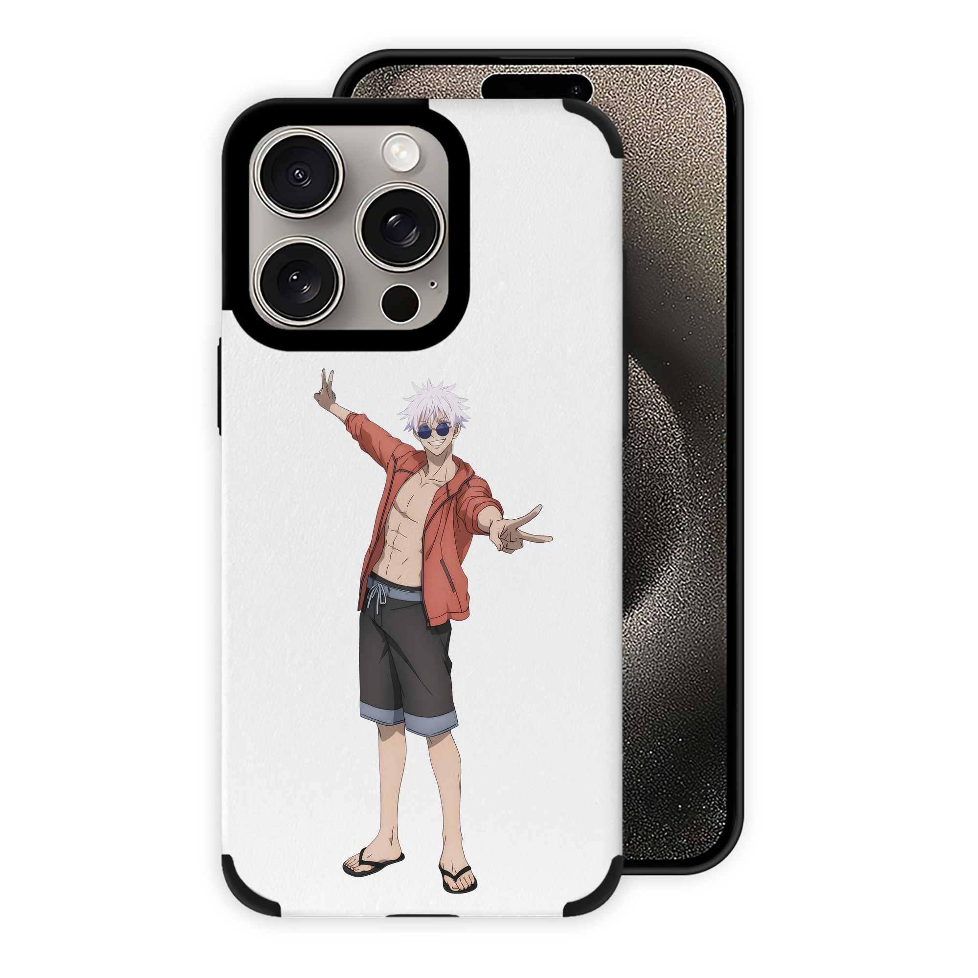 （画像用） 呪術廻戦 Jujutsu Kaisen 【iPhone15ProMax対応】 PUレザー スマホケース 耐衝撃＆黄変防止
