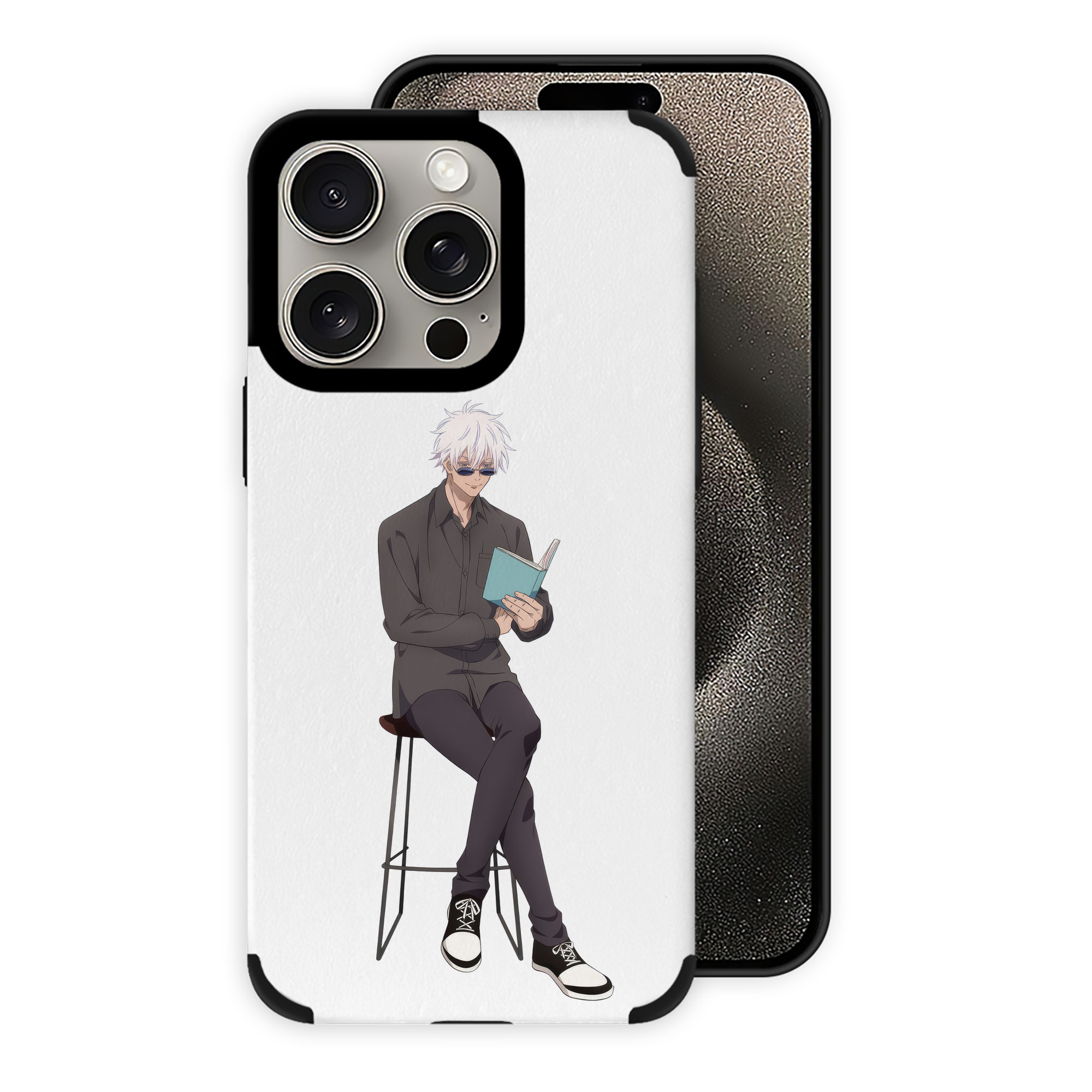 （画像用） 呪術廻戦 Jujutsu Kaisen 【iPhone15ProMax対応】 PUレザー スマホケース 耐衝撃＆黄変防止