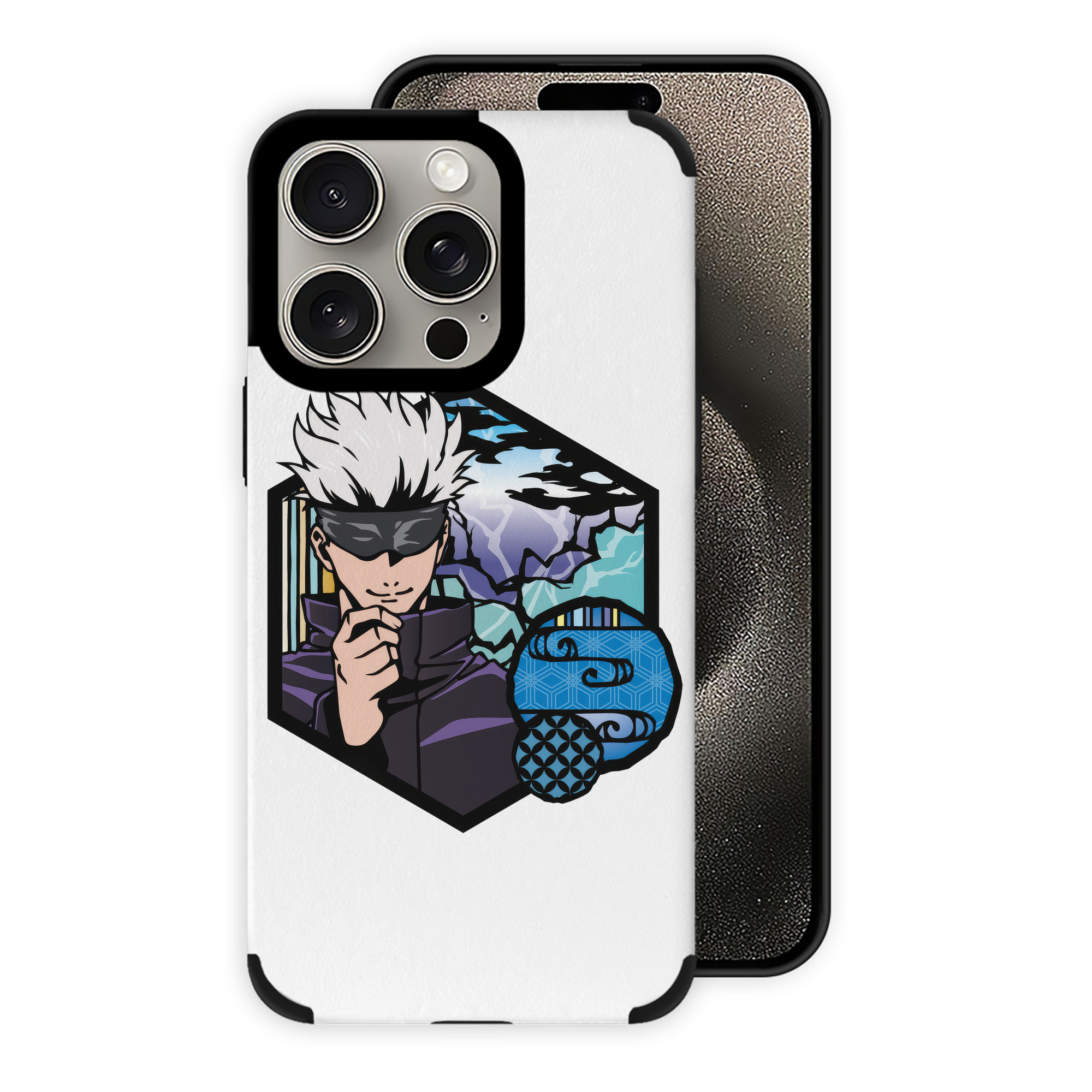 （画像用） 呪術廻戦 Jujutsu Kaisen 【iPhone15ProMax対応】 PUレザー スマホケース 耐衝撃＆黄変防止