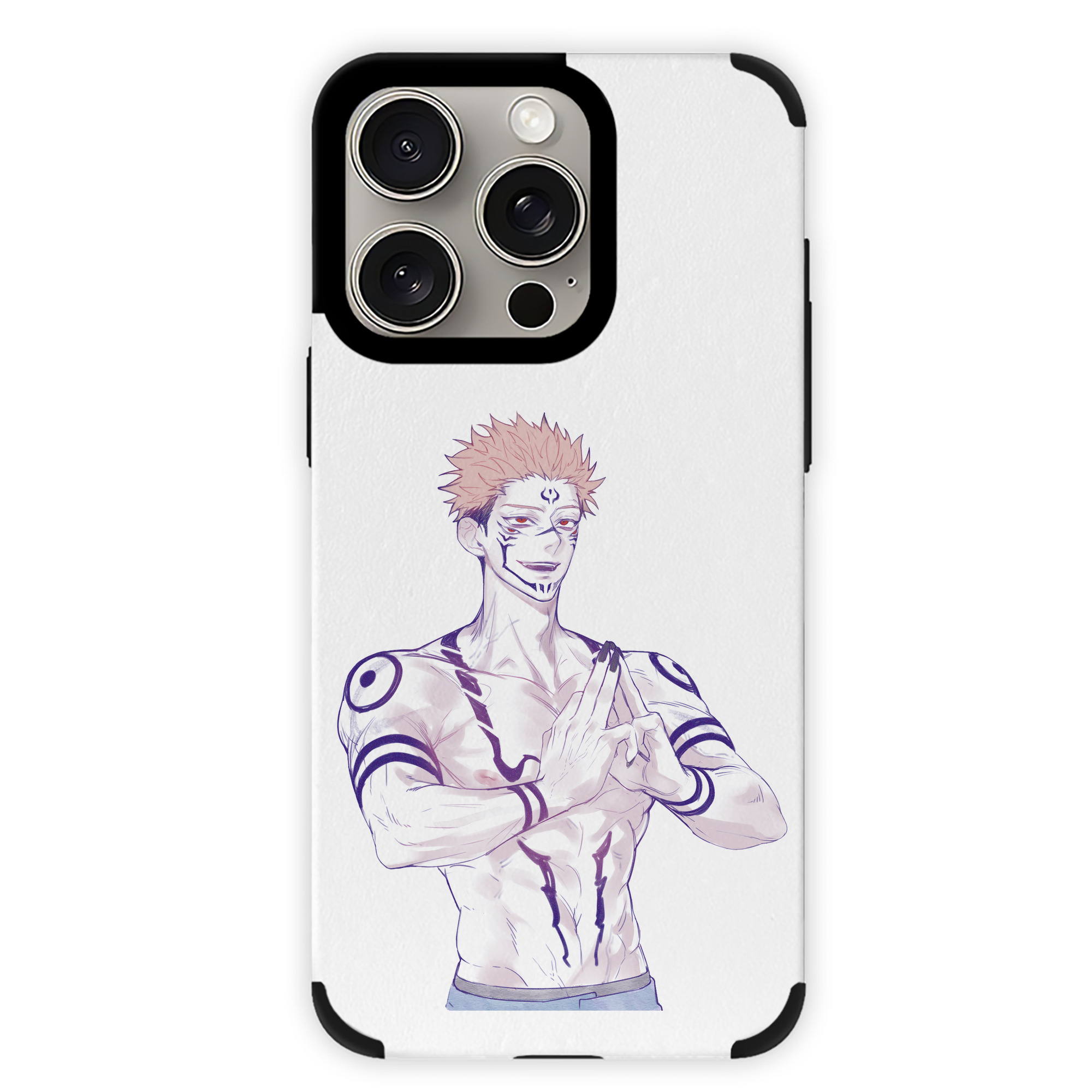 （画像用） 呪術廻戦 Jujutsu Kaisen 【iPhone15ProMax対応】 PUレザー スマホケース 耐衝撃＆黄変防止