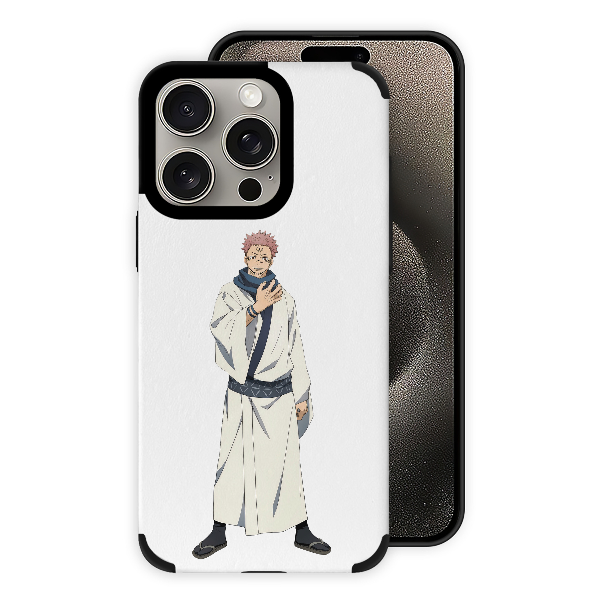 （画像用） 呪術廻戦 Jujutsu Kaisen 【iPhone15ProMax対応】 PUレザー スマホケース 耐衝撃＆黄変防止