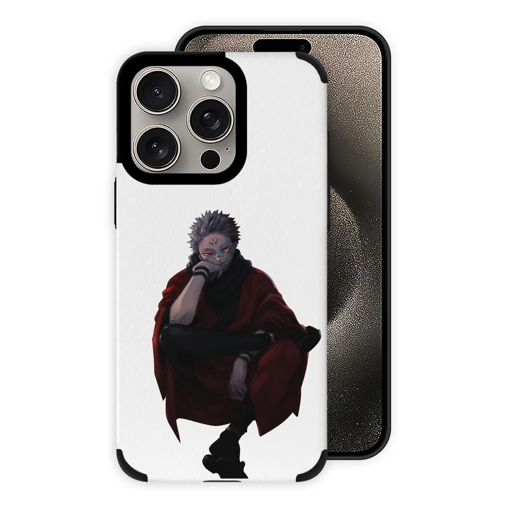 （画像用） 呪術廻戦 Jujutsu Kaisen 【iPhone15ProMax対応】 PUレザー スマホケース 耐衝撃＆黄変防止