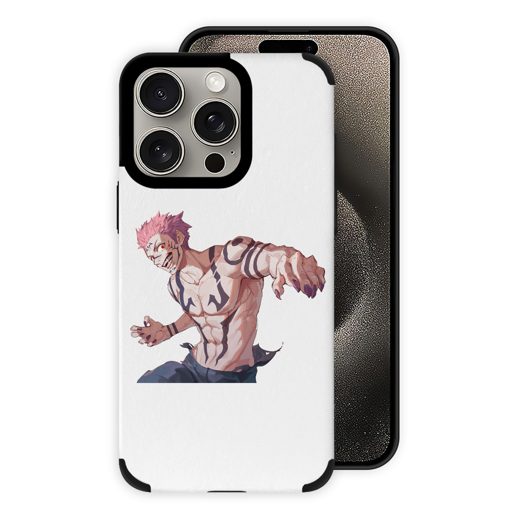 （画像用） 呪術廻戦 Jujutsu Kaisen 【iPhone15ProMax対応】 PUレザー スマホケース 耐衝撃＆黄変防止