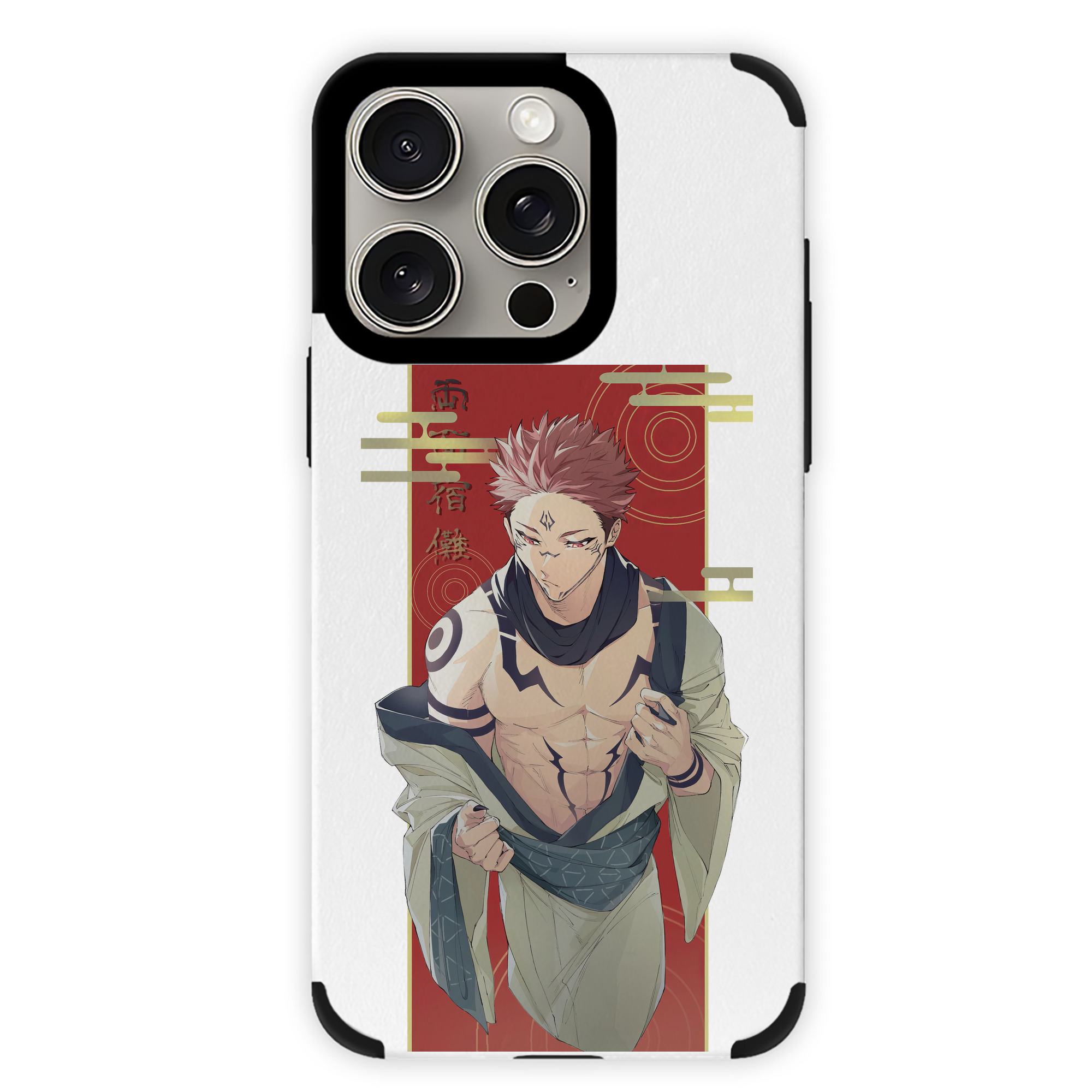 （画像用） 呪術廻戦 Jujutsu Kaisen 【iPhone15ProMax対応】 PUレザー スマホケース 耐衝撃＆黄変防止