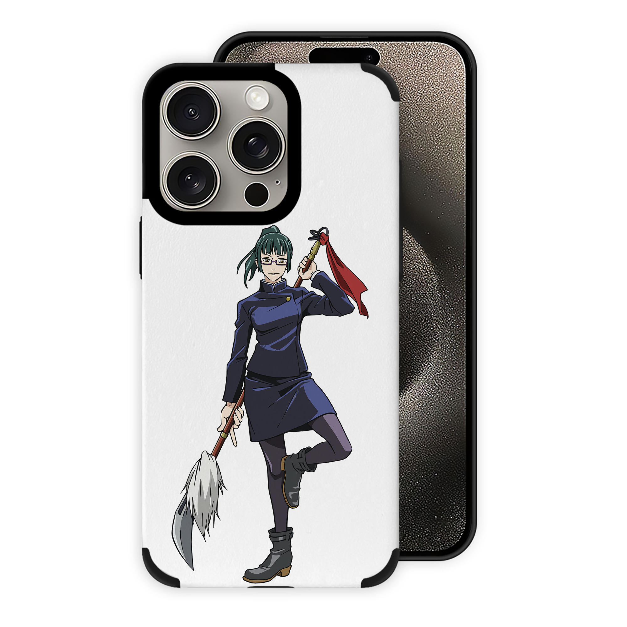 （画像用） 呪術廻戦 Jujutsu Kaisen 【iPhone15ProMax対応】 PUレザー スマホケース 耐衝撃＆黄変防止