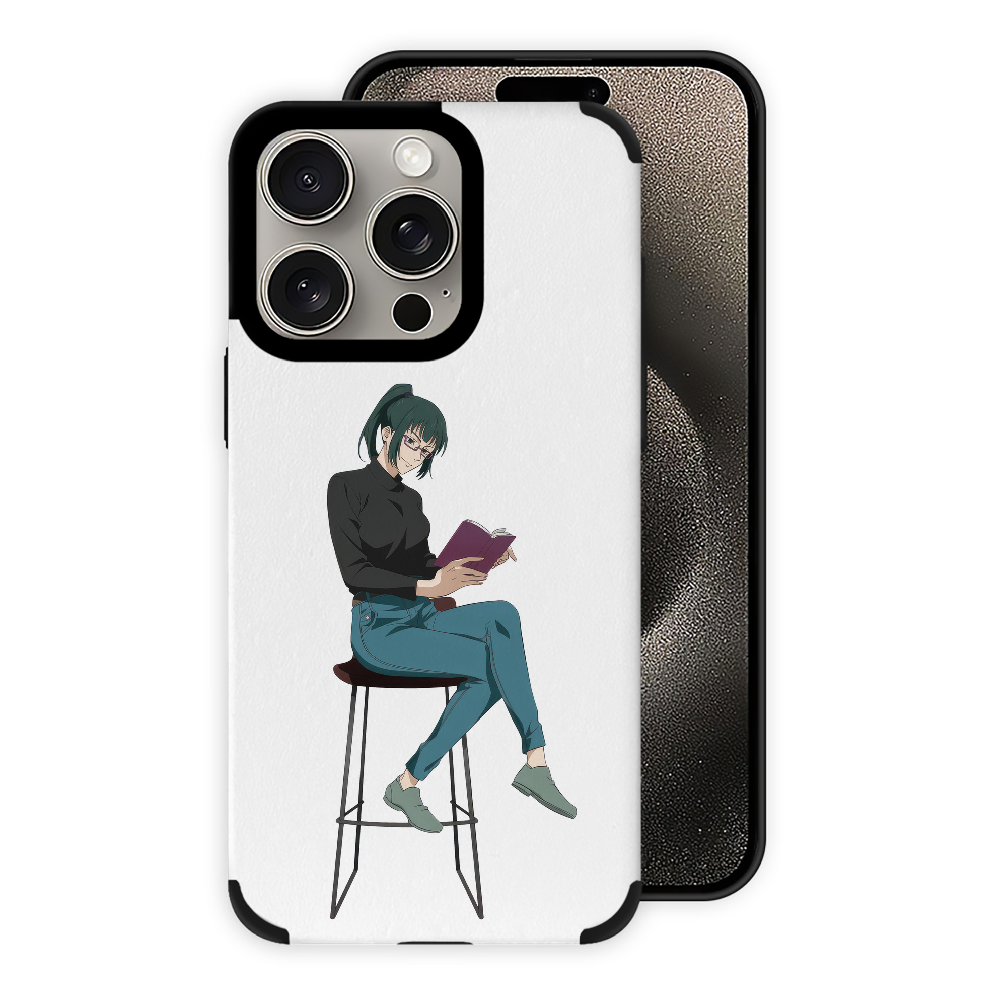 （画像用） 呪術廻戦 Jujutsu Kaisen 【iPhone15ProMax対応】 PUレザー スマホケース 耐衝撃＆黄変防止
