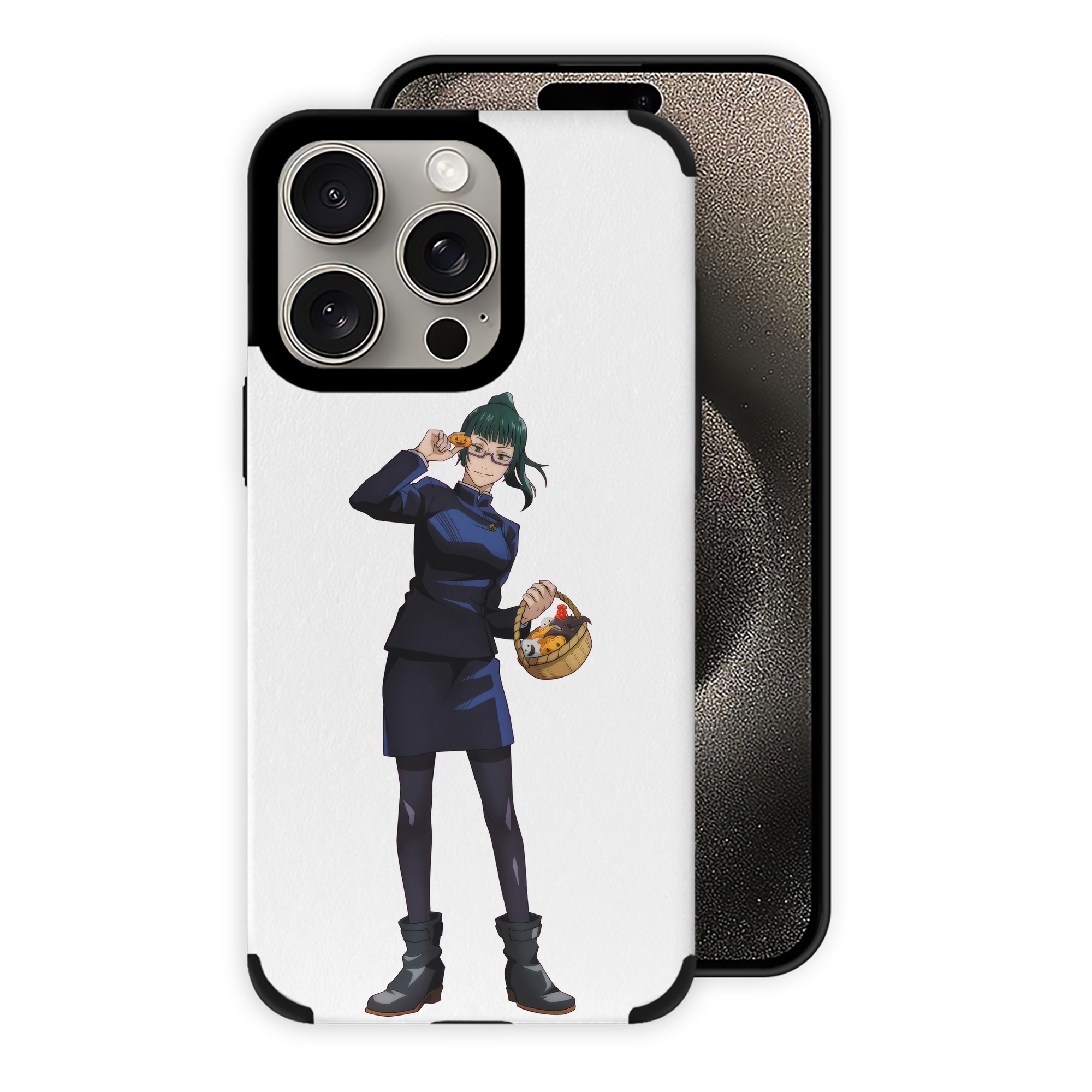 （画像用） 呪術廻戦 Jujutsu Kaisen 【iPhone15ProMax対応】 PUレザー スマホケース 耐衝撃＆黄変防止