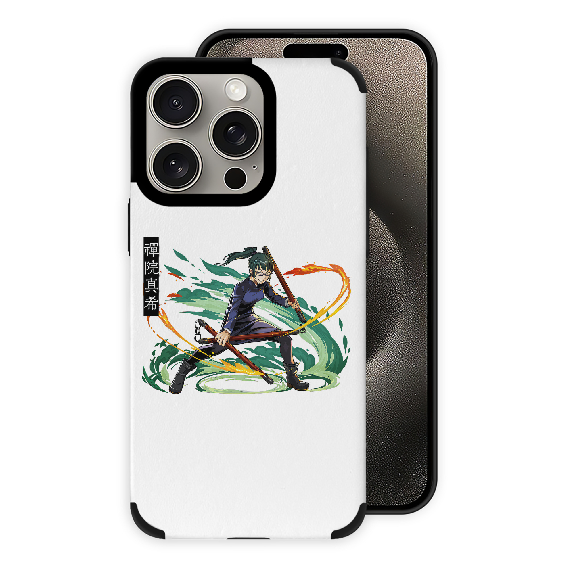 （画像用） 呪術廻戦 Jujutsu Kaisen 【iPhone15ProMax対応】 PUレザー スマホケース 耐衝撃＆黄変防止