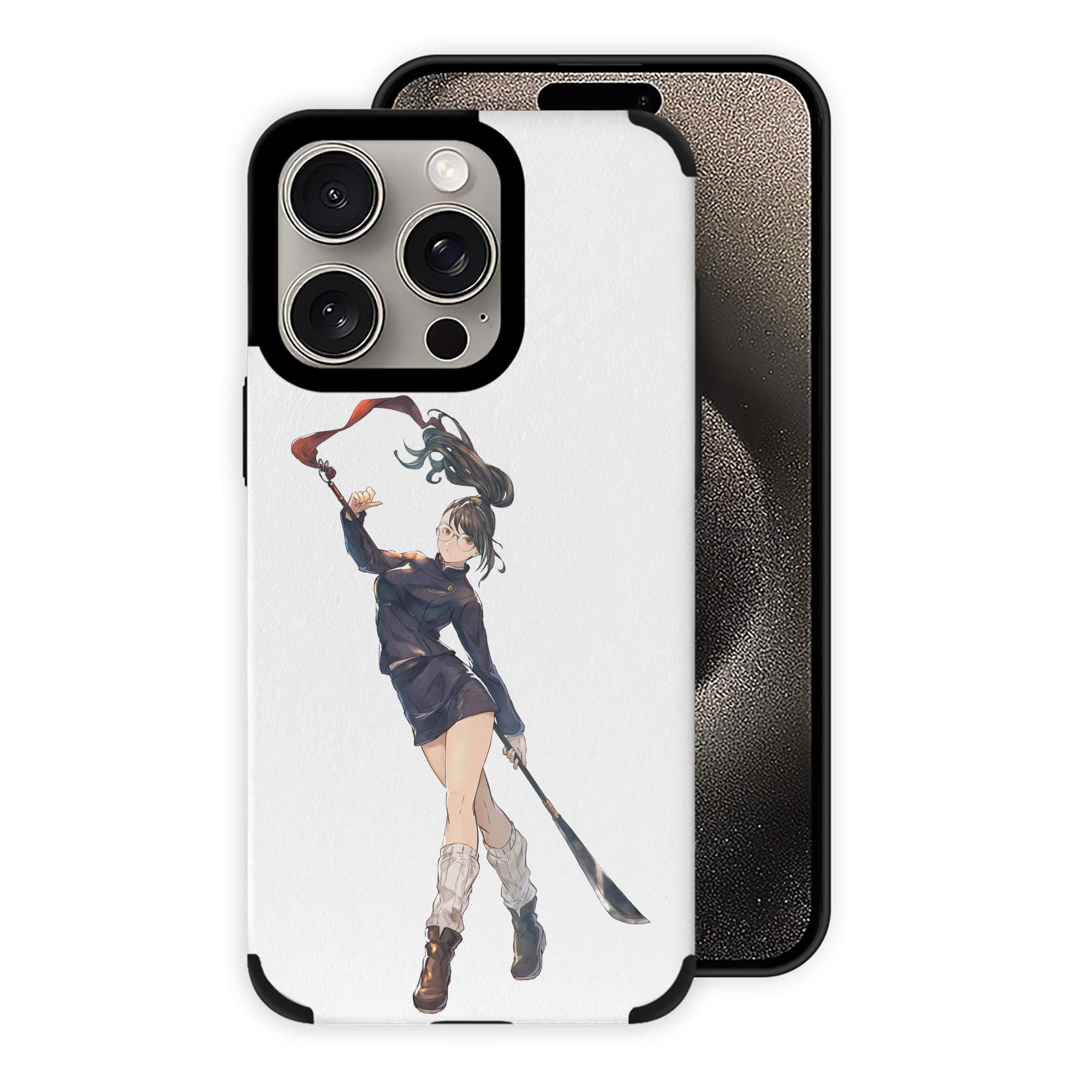 （画像用） 呪術廻戦 Jujutsu Kaisen 【iPhone15ProMax対応】 PUレザー スマホケース 耐衝撃＆黄変防止