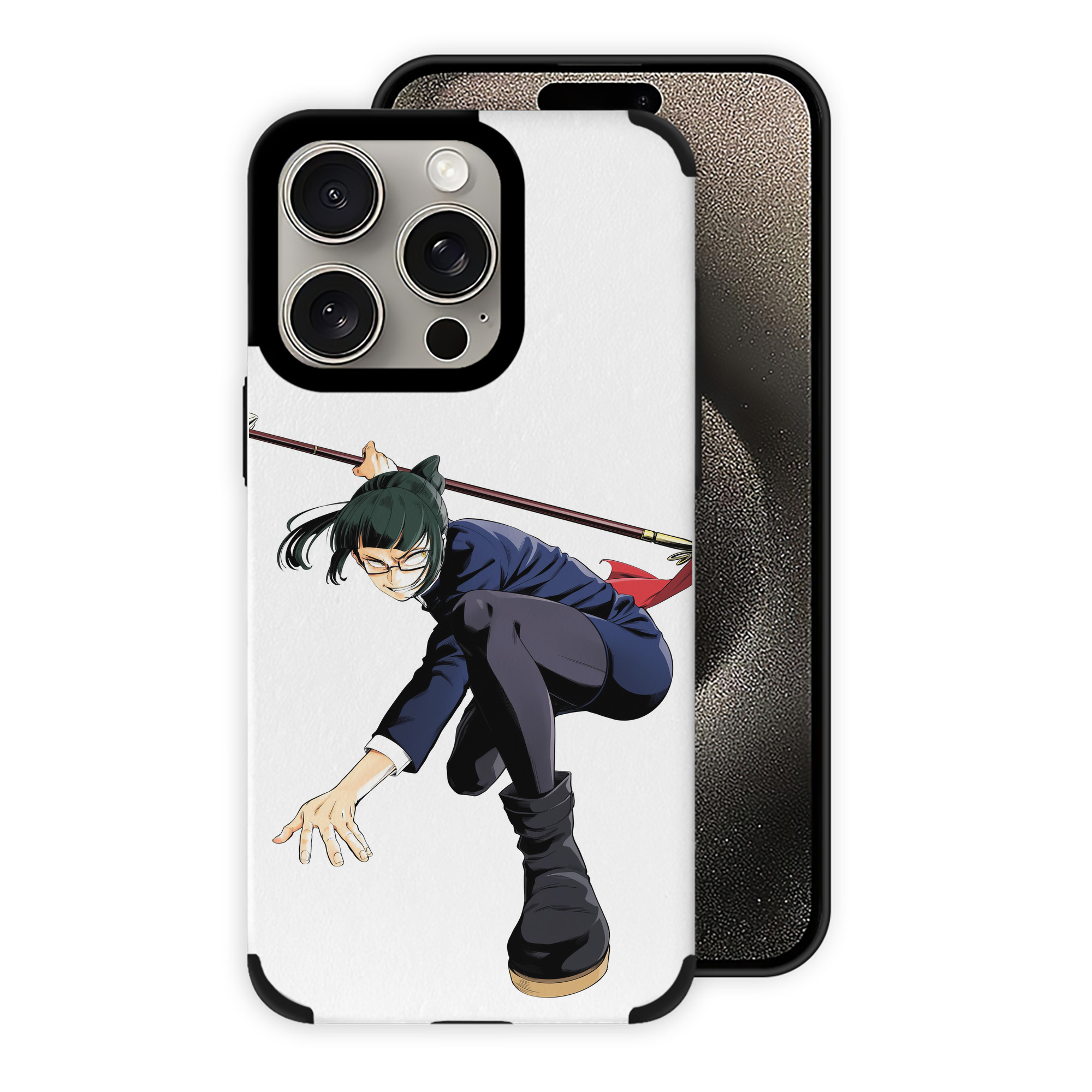 （画像用） 呪術廻戦 Jujutsu Kaisen 【iPhone15ProMax対応】 PUレザー スマホケース 耐衝撃＆黄変防止