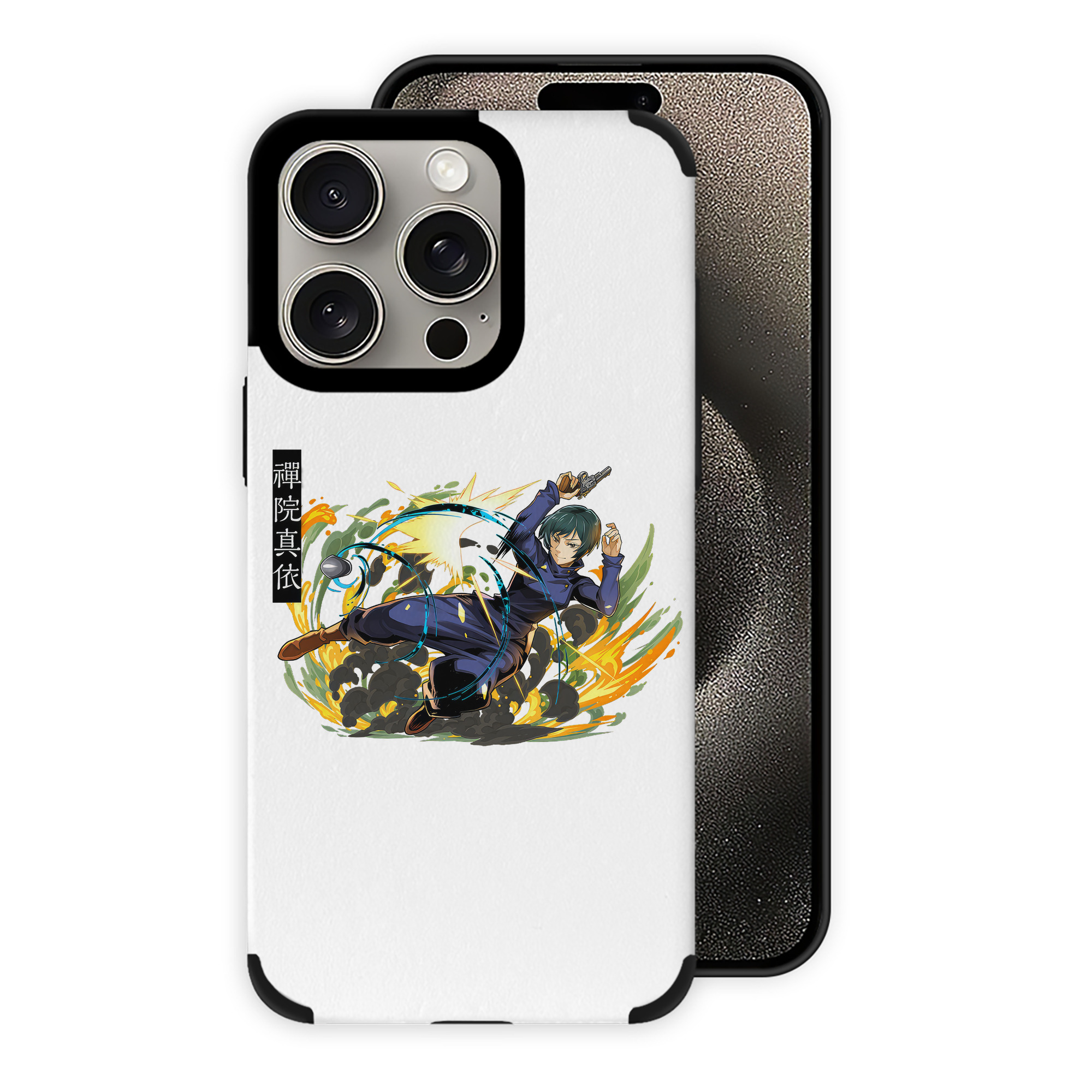 （画像用） 呪術廻戦 Jujutsu Kaisen 【iPhone15ProMax対応】 PUレザー スマホケース 耐衝撃＆黄変防止
