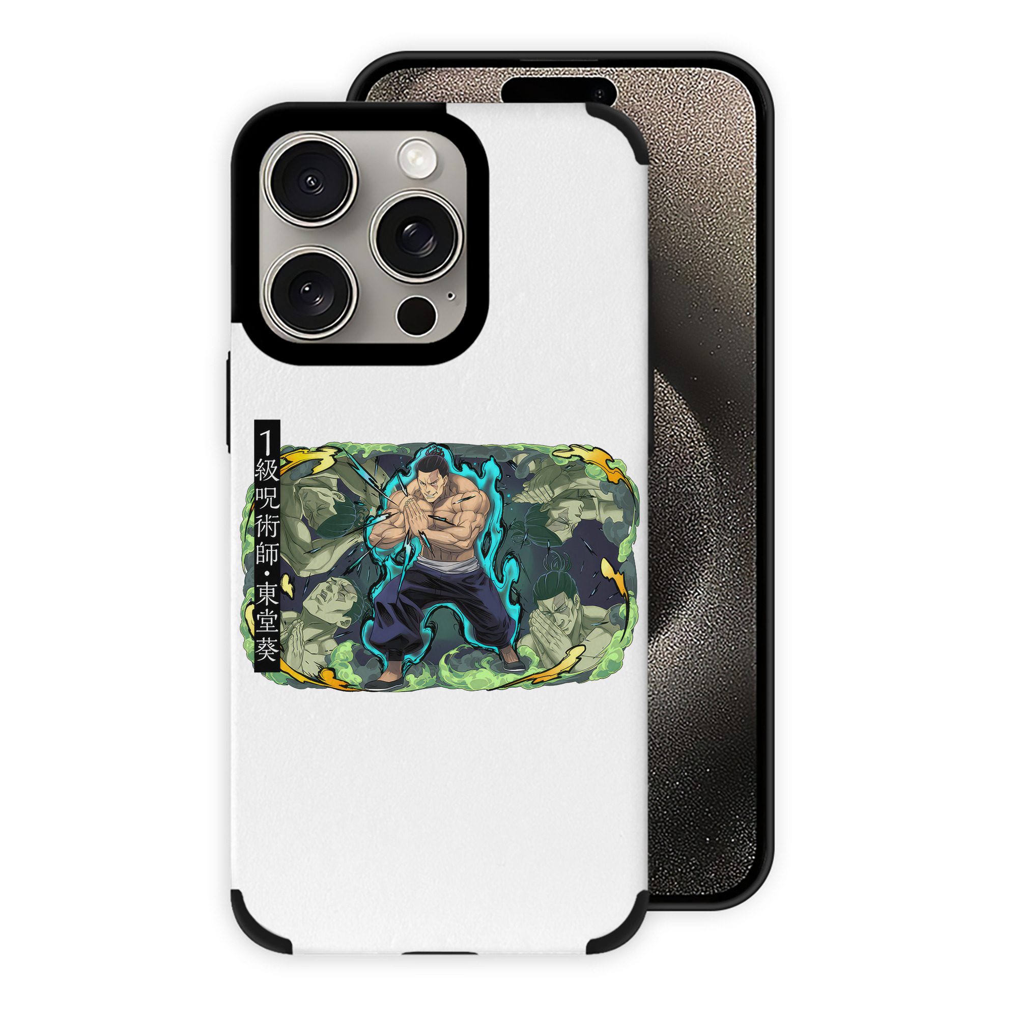 （画像用） 呪術廻戦 Jujutsu Kaisen 【iPhone15ProMax対応】 PUレザー スマホケース 耐衝撃＆黄変防止