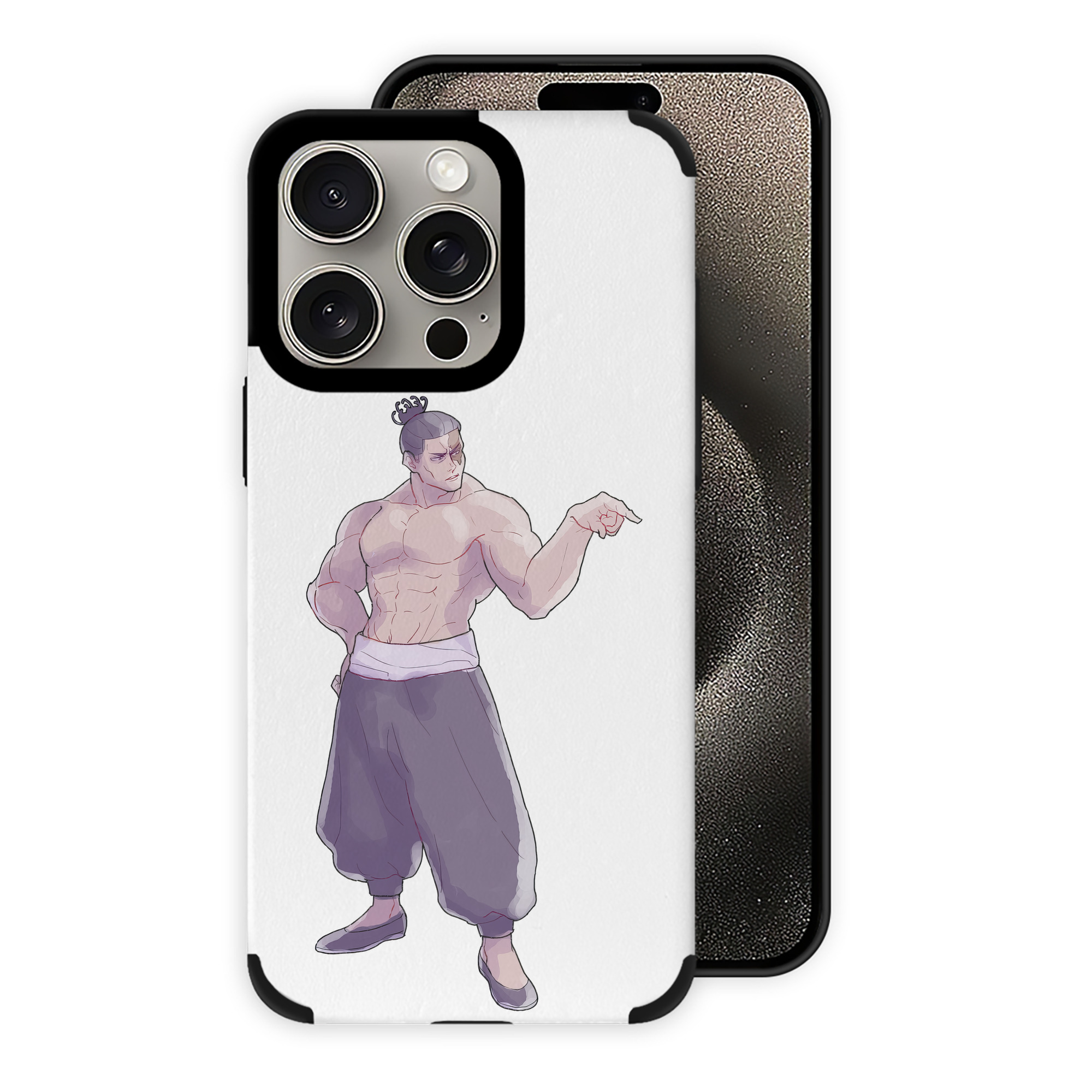 （画像用） 呪術廻戦 Jujutsu Kaisen 【iPhone15ProMax対応】 PUレザー スマホケース 耐衝撃＆黄変防止