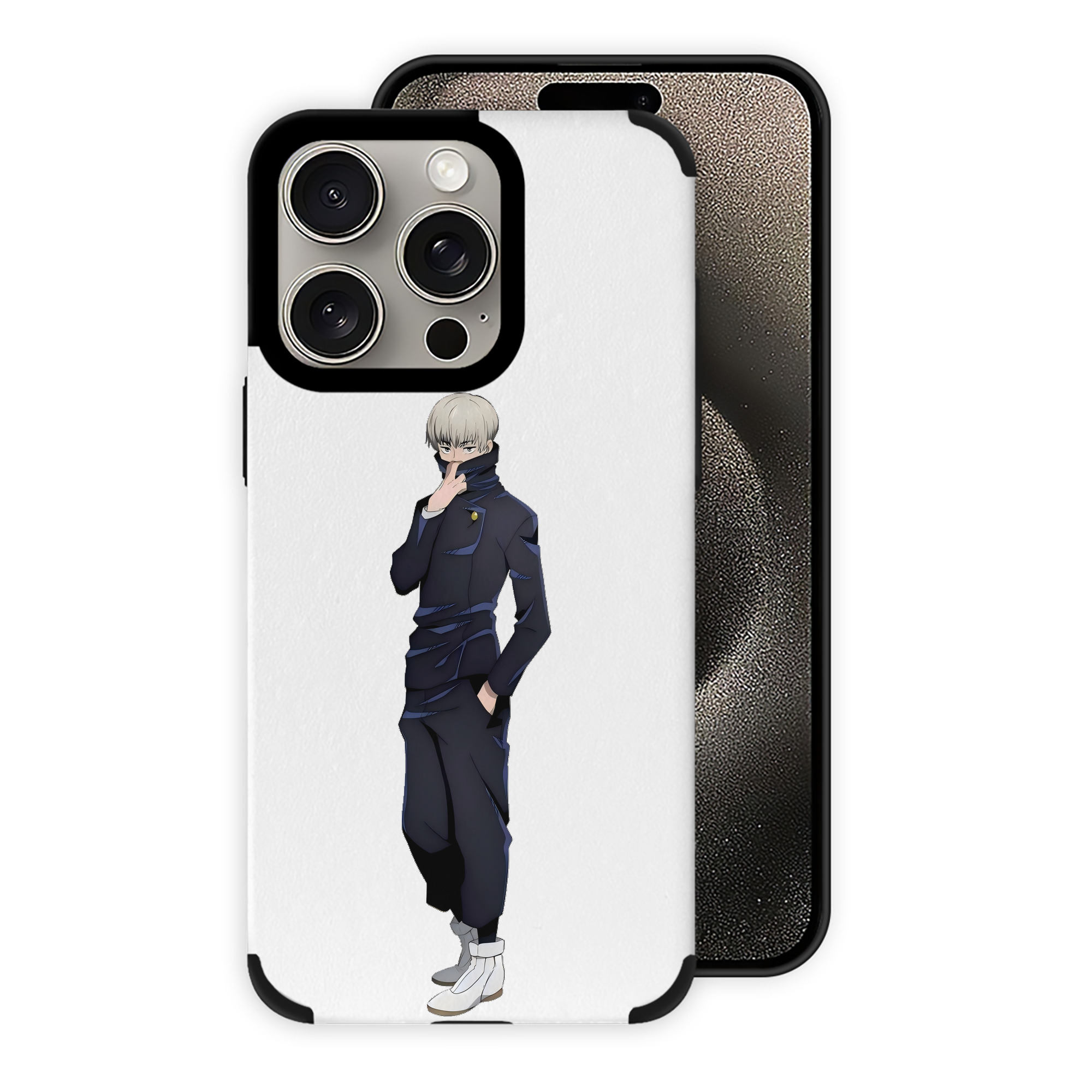 （画像用） 呪術廻戦 Jujutsu Kaisen 【iPhone15ProMax対応】 PUレザー スマホケース 耐衝撃＆黄変防止