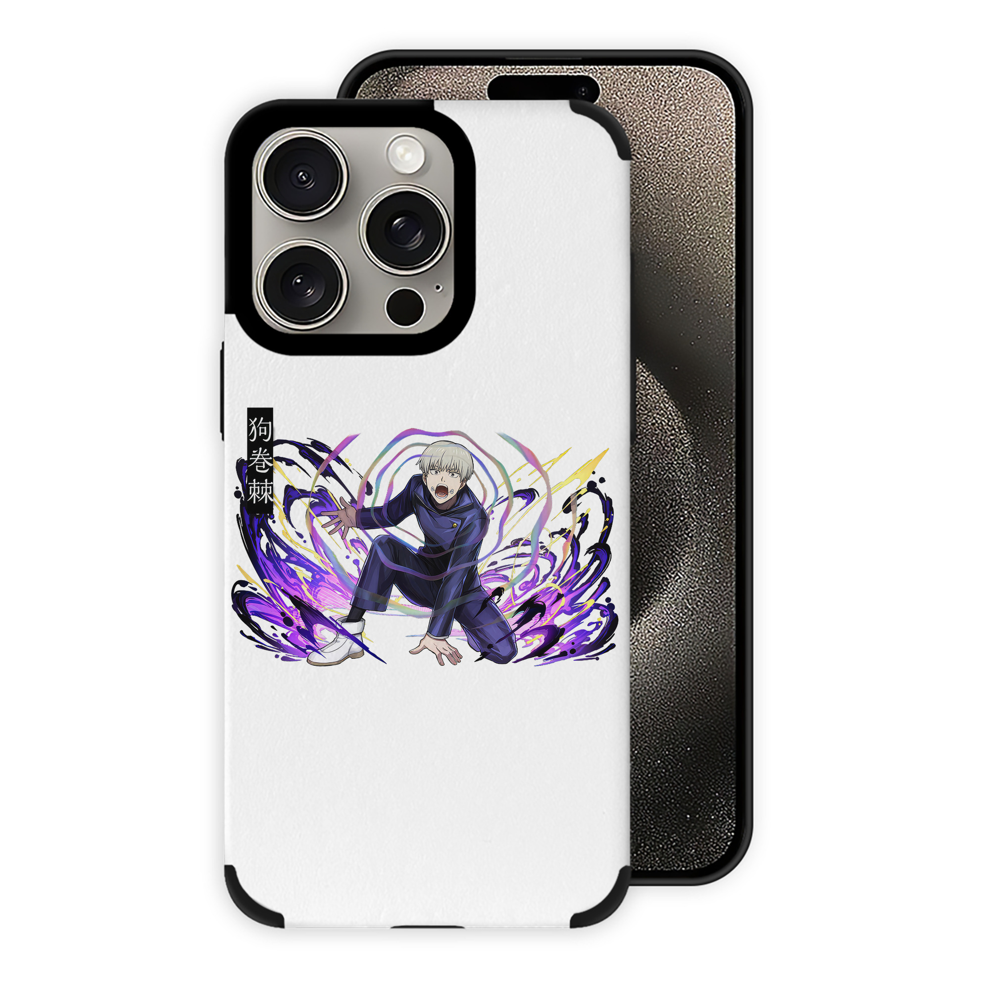 （画像用） 呪術廻戦 Jujutsu Kaisen 【iPhone15ProMax対応】 PUレザー スマホケース 耐衝撃＆黄変防止