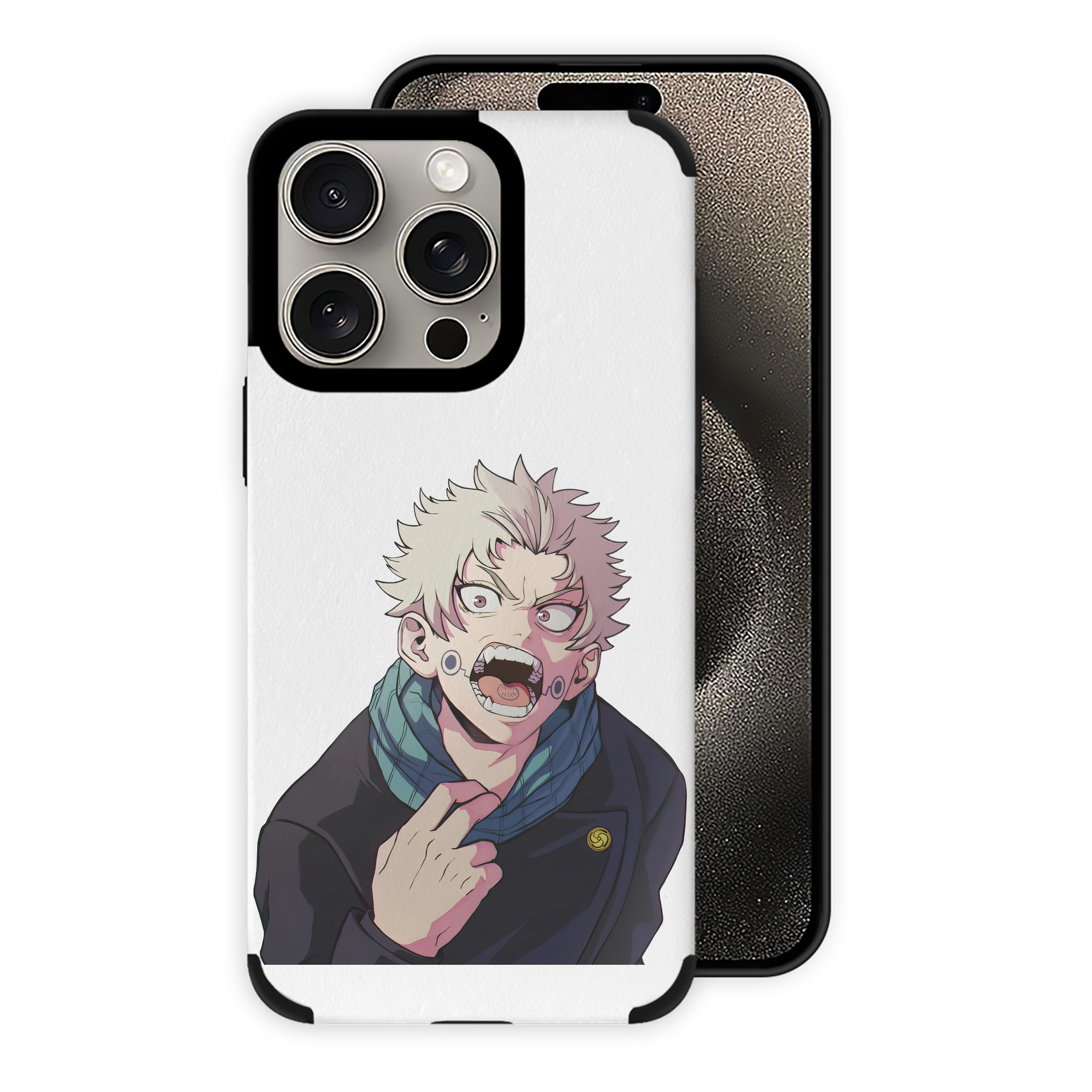 （画像用） 呪術廻戦 Jujutsu Kaisen 【iPhone15ProMax対応】 PUレザー スマホケース 耐衝撃＆黄変防止