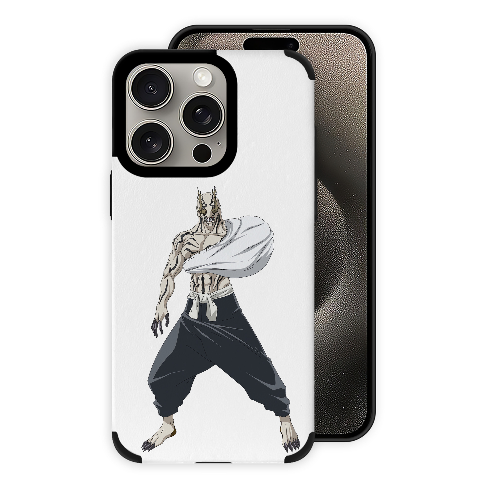 （画像用） 呪術廻戦 Jujutsu Kaisen 【iPhone15ProMax対応】 PUレザー スマホケース 耐衝撃＆黄変防止