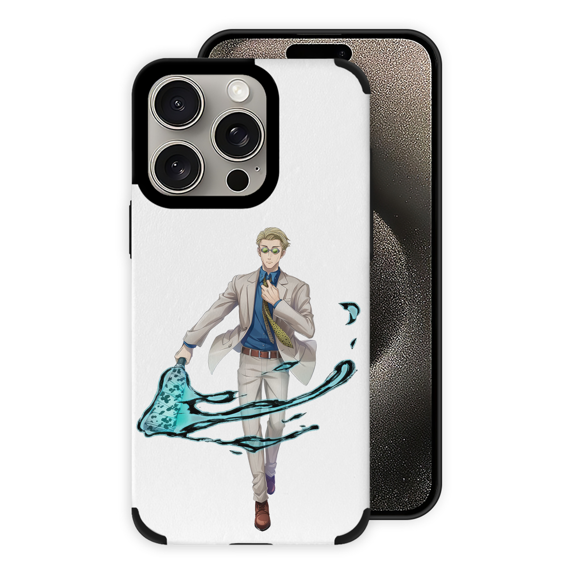 （画像用） 呪術廻戦 Jujutsu Kaisen 【iPhone15ProMax対応】 PUレザー スマホケース 耐衝撃＆黄変防止