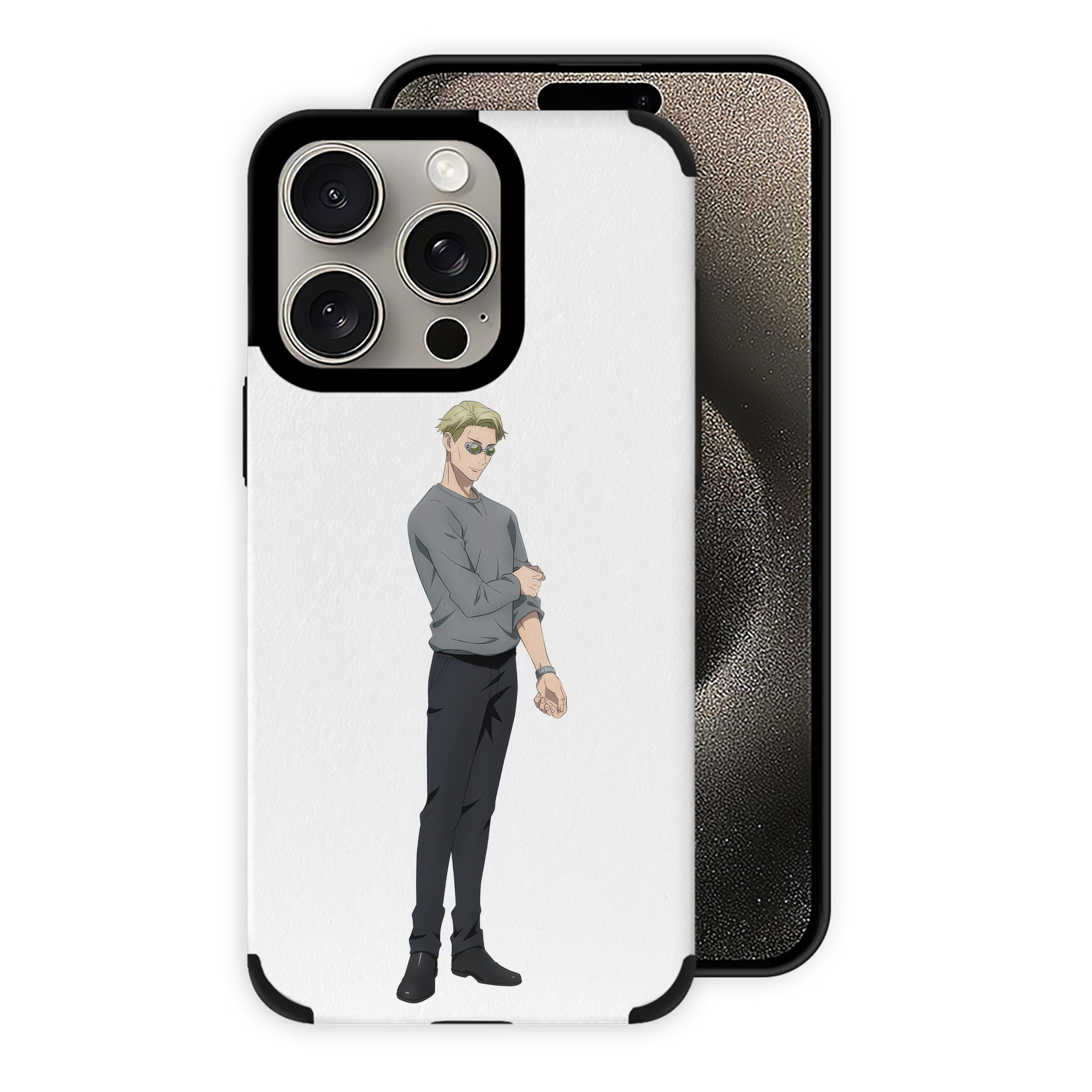 （画像用） 呪術廻戦 Jujutsu Kaisen 【iPhone15ProMax対応】 PUレザー スマホケース 耐衝撃＆黄変防止