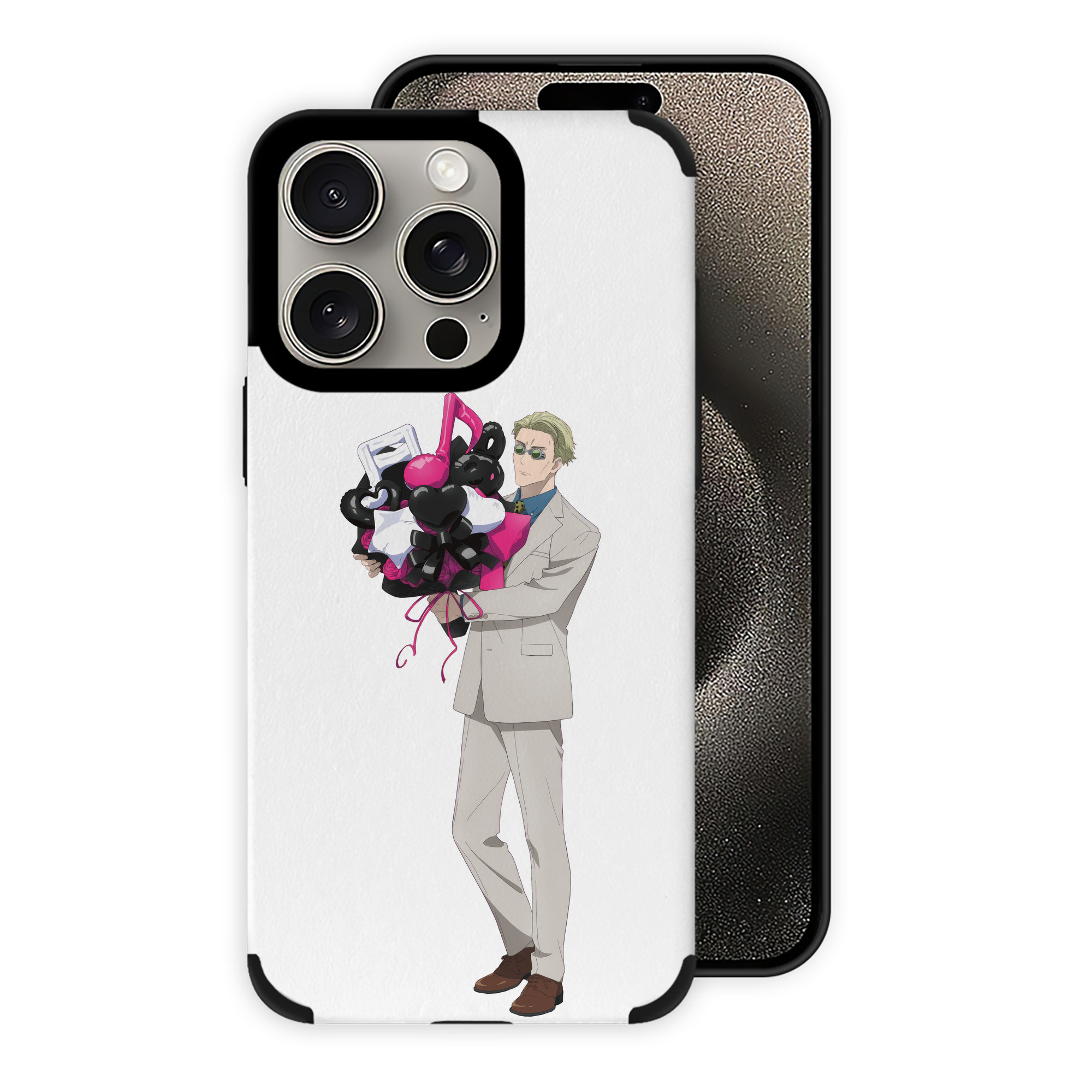（画像用） 呪術廻戦 Jujutsu Kaisen 【iPhone15ProMax対応】 PUレザー スマホケース 耐衝撃＆黄変防止