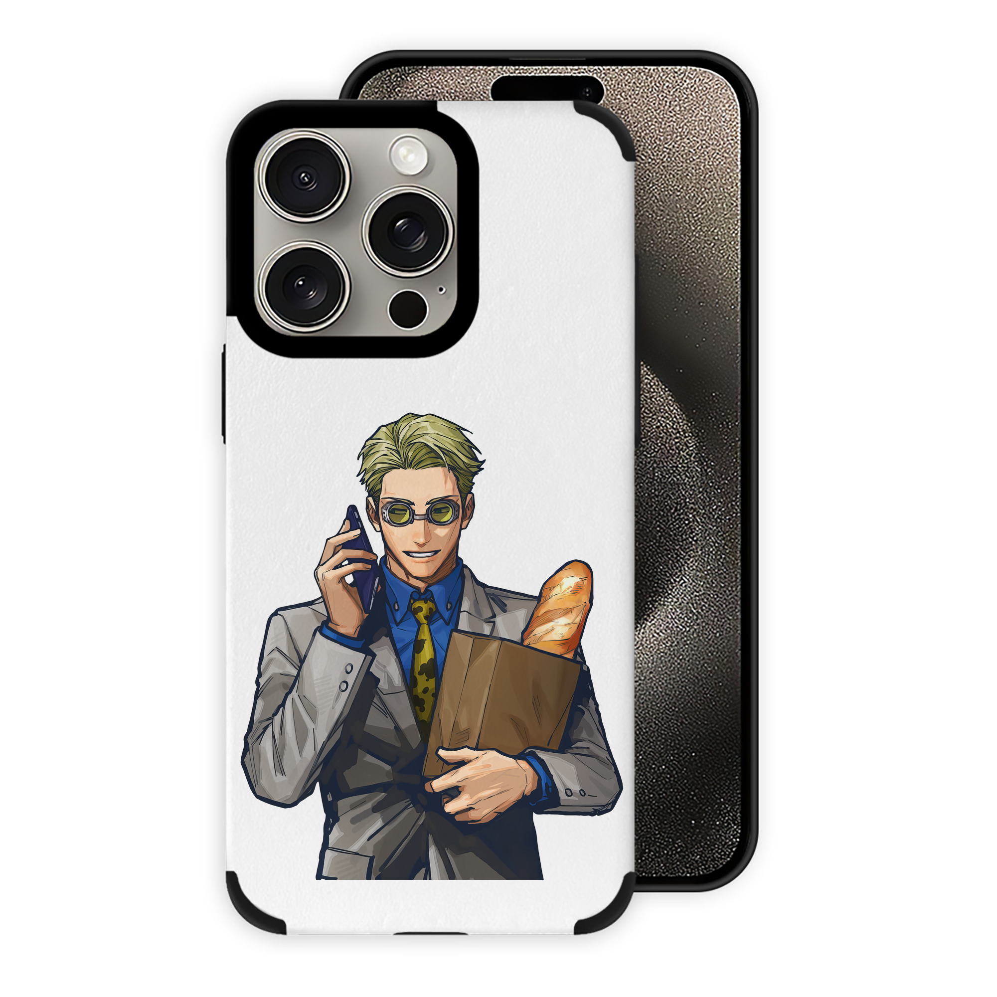 （画像用） 呪術廻戦 Jujutsu Kaisen 【iPhone15ProMax対応】 PUレザー スマホケース 耐衝撃＆黄変防止