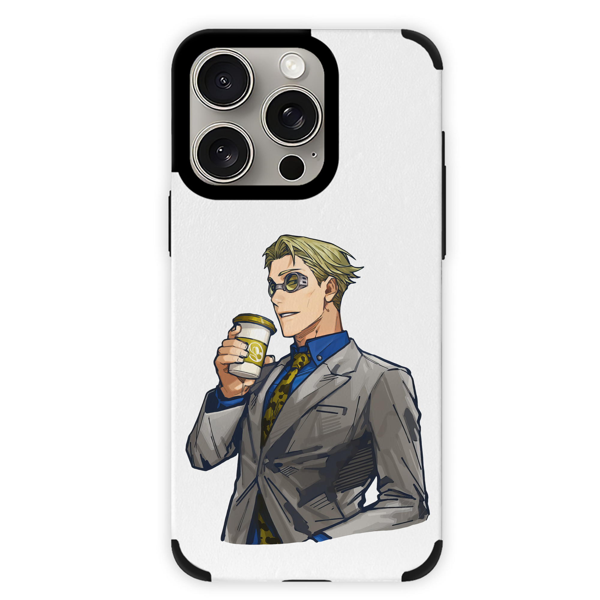 （画像用） 呪術廻戦 Jujutsu Kaisen 【iPhone15ProMax対応】 PUレザー スマホケース 耐衝撃＆黄変防止