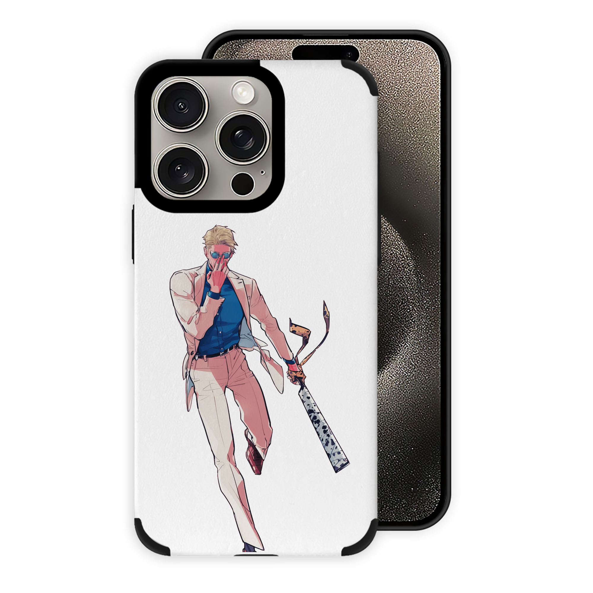 （画像用） 呪術廻戦 Jujutsu Kaisen 【iPhone15ProMax対応】 PUレザー スマホケース 耐衝撃＆黄変防止