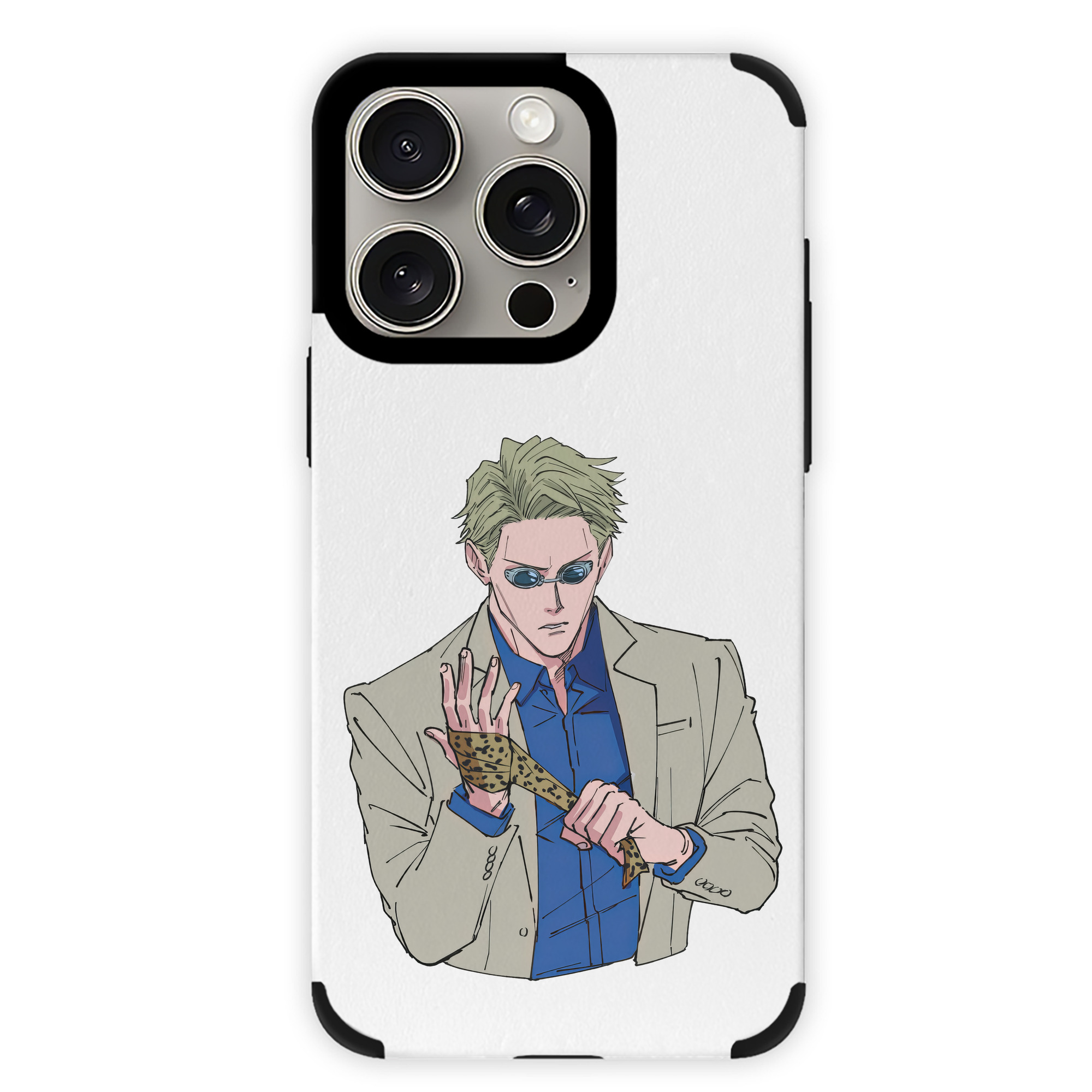 （画像用） 呪術廻戦 Jujutsu Kaisen 【iPhone15ProMax対応】 PUレザー スマホケース 耐衝撃＆黄変防止