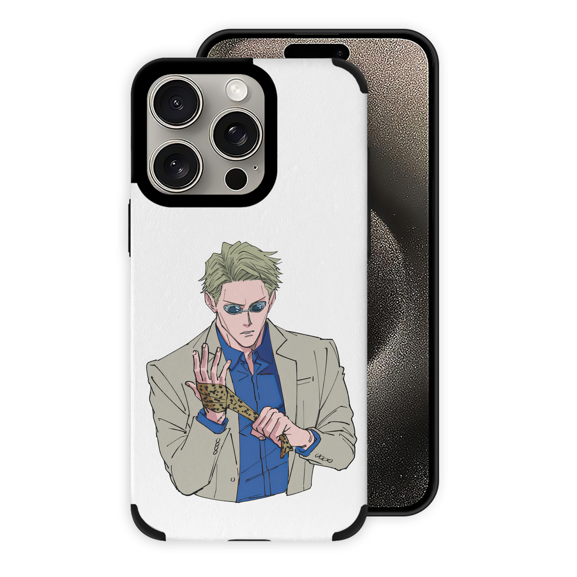 （画像用） 呪術廻戦 Jujutsu Kaisen 【iPhone15ProMax対応】 PUレザー スマホケース 耐衝撃＆黄変防止