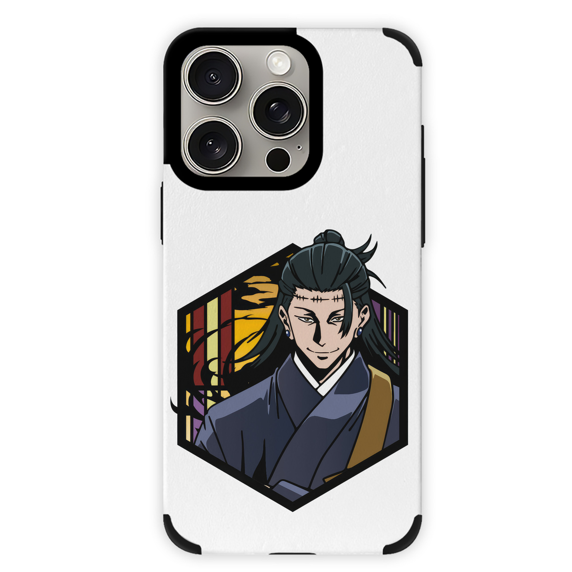 （画像用） 呪術廻戦 Jujutsu Kaisen 【iPhone15ProMax対応】 PUレザー スマホケース 耐衝撃＆黄変防止