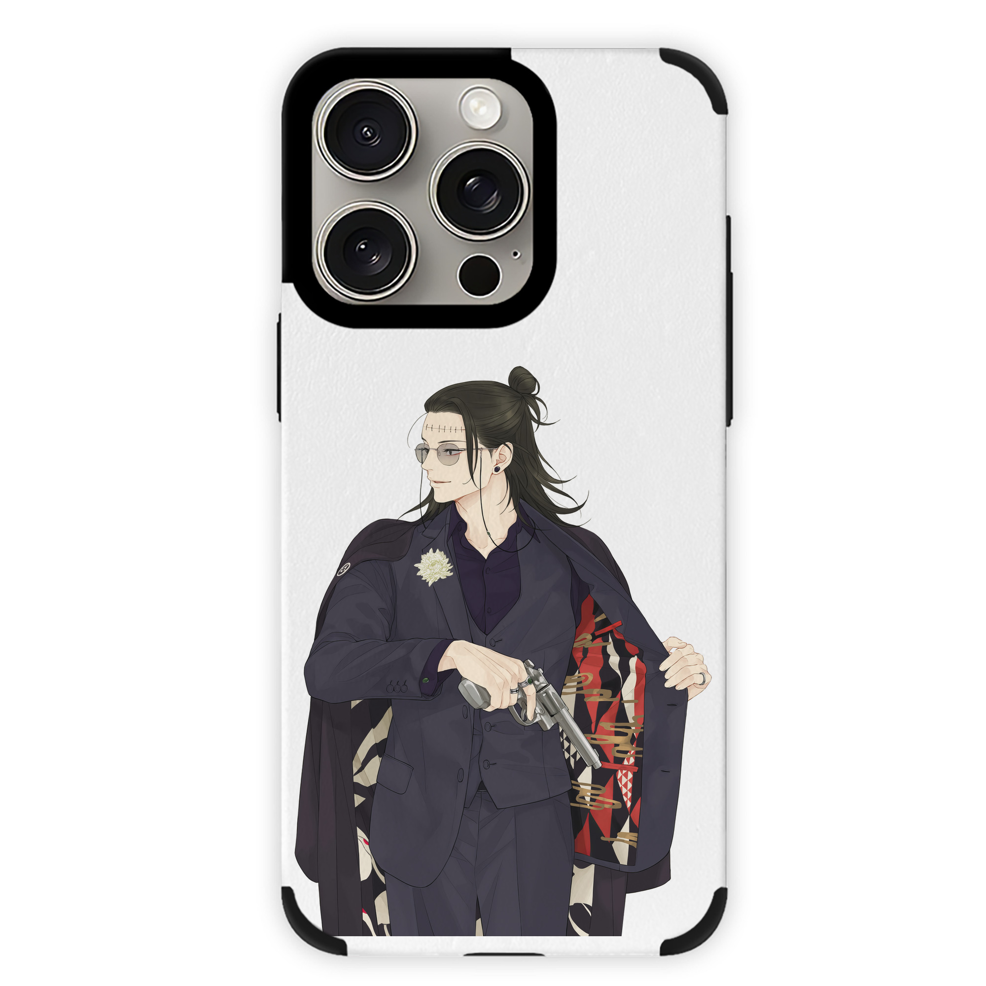 （画像用） 呪術廻戦 Jujutsu Kaisen 【iPhone15ProMax対応】 PUレザー スマホケース 耐衝撃＆黄変防止
