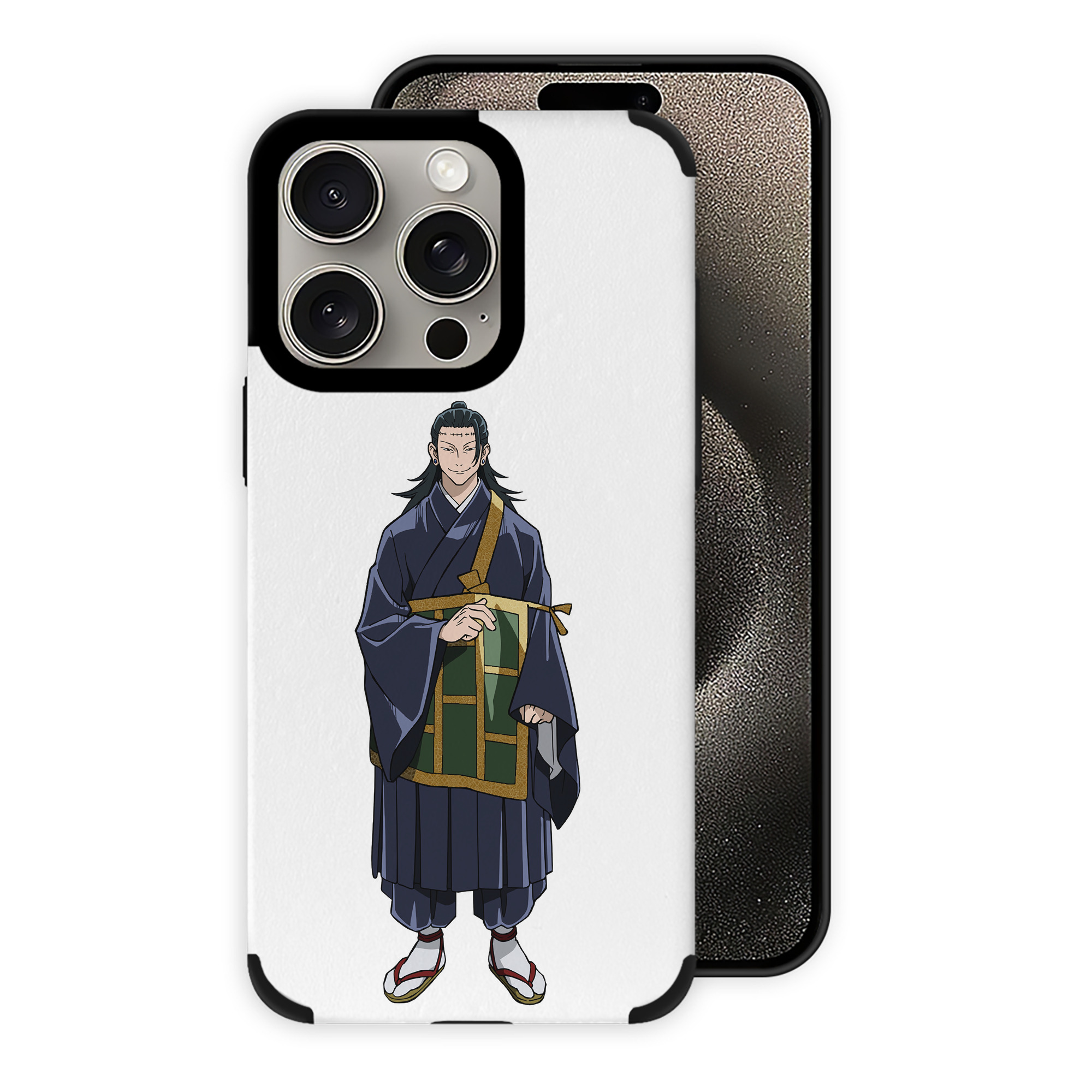 （画像用） 呪術廻戦 Jujutsu Kaisen 【iPhone15ProMax対応】 PUレザー スマホケース 耐衝撃＆黄変防止