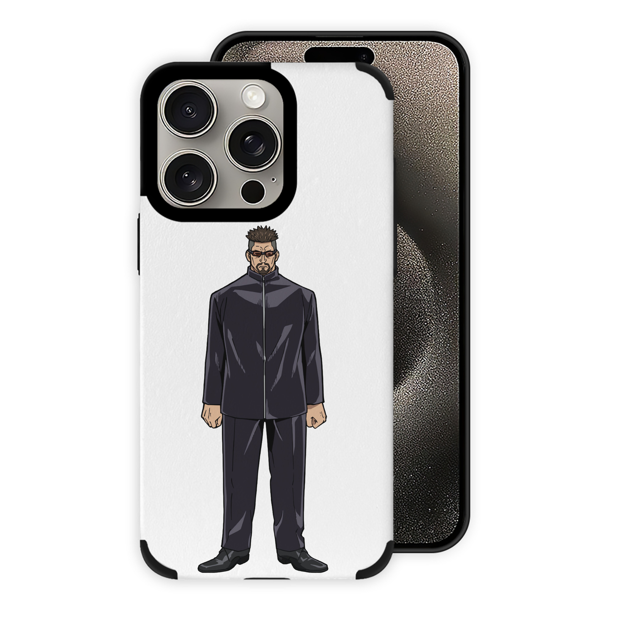 （画像用） 呪術廻戦 Jujutsu Kaisen 【iPhone15ProMax対応】 PUレザー スマホケース 耐衝撃＆黄変防止